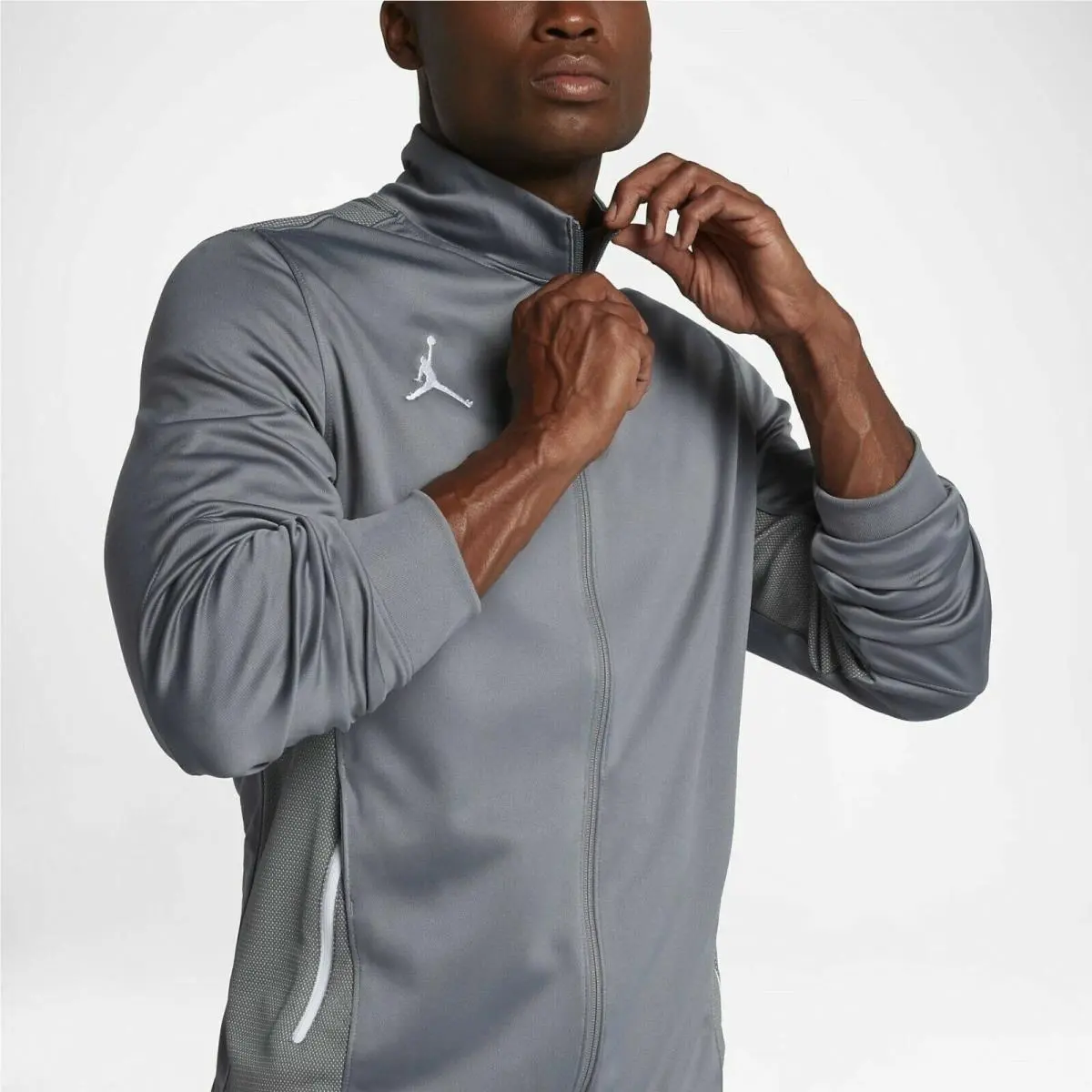 Nike clothing - Nike Dri-Fit - Cool Gray/ Team White (UPC: 884500038547) 0