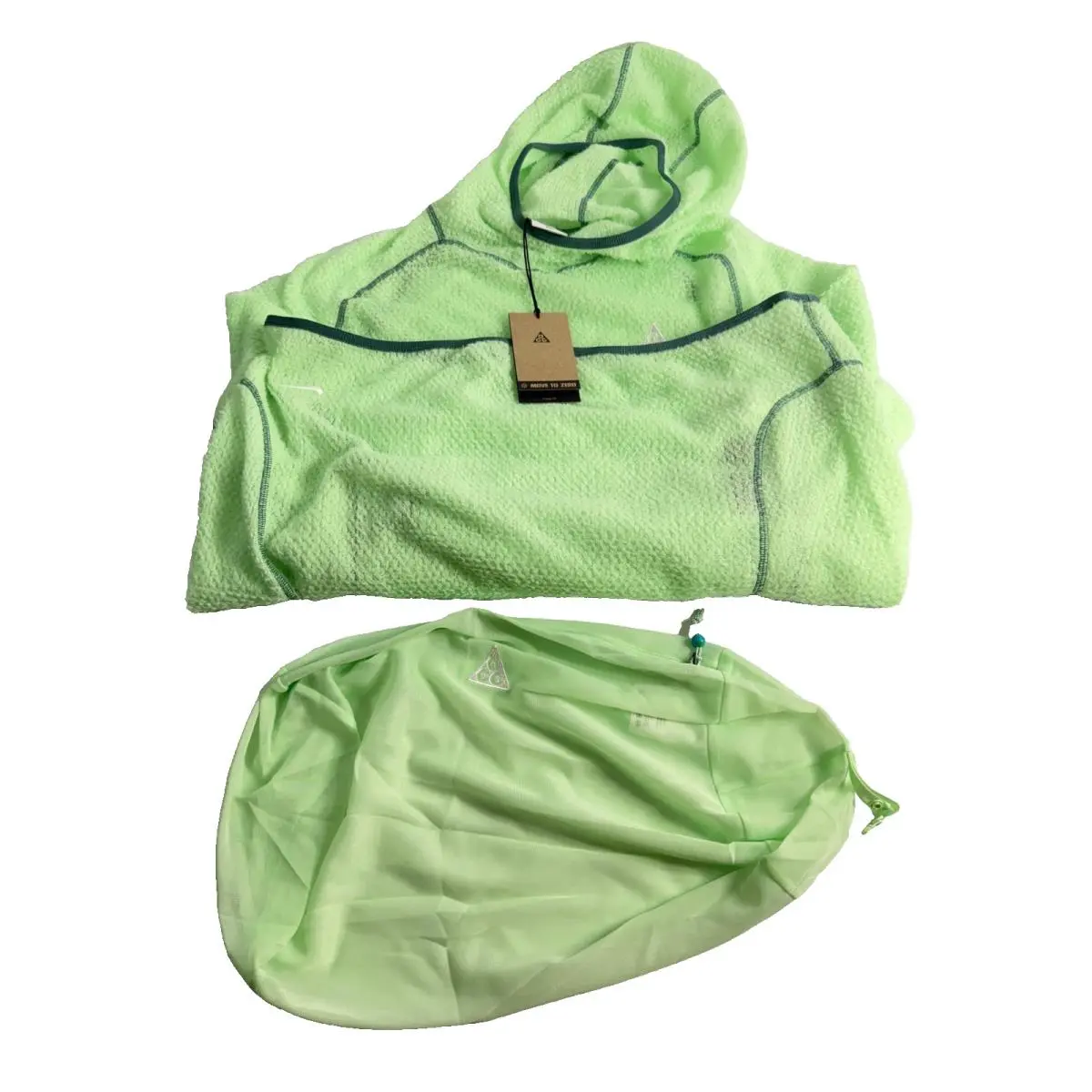 Nike Acg Wolf Lichen Mid-layer Top Green Men`s Size Large DV9426-376