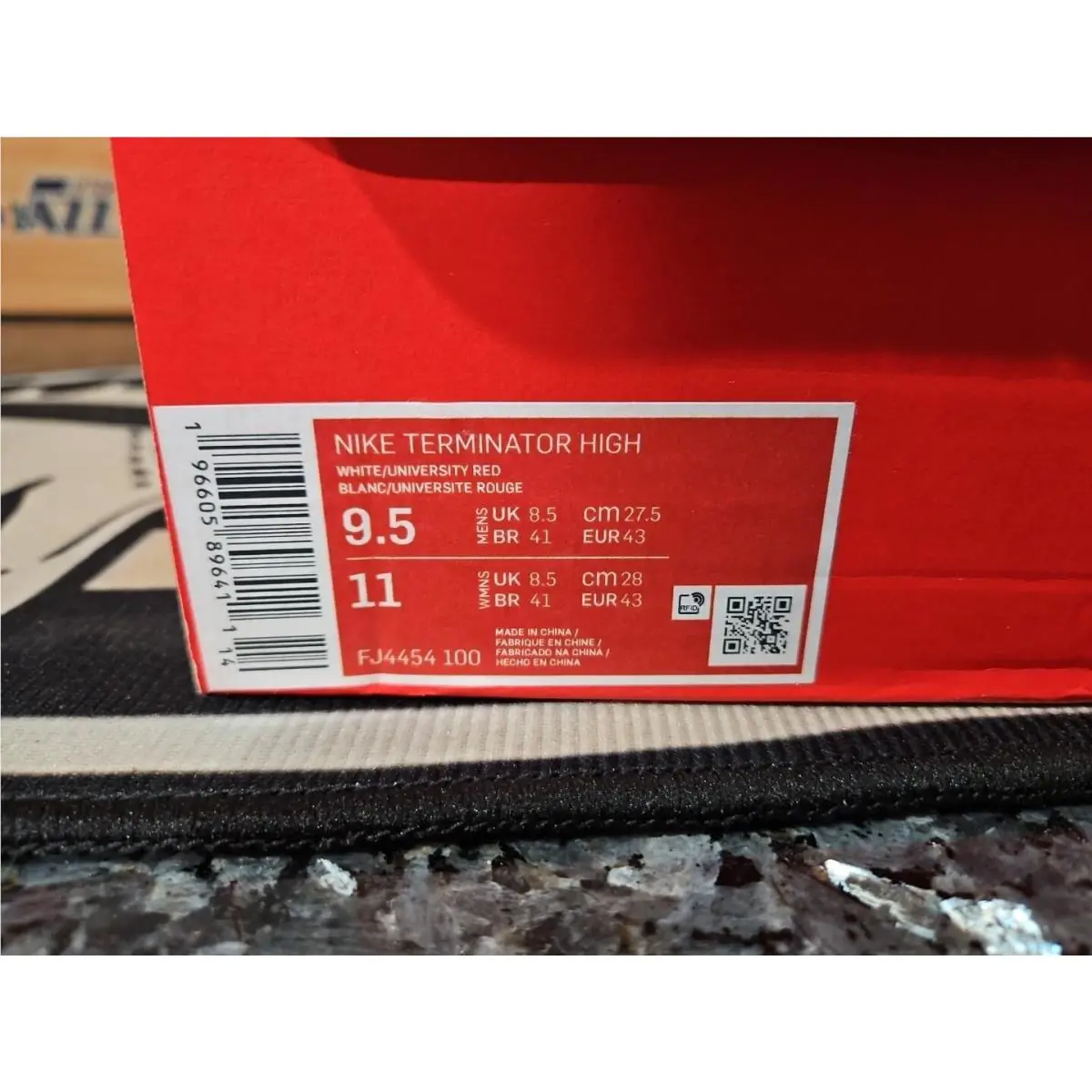 Nike shoes - Nike Terminator High University Red White - FJ4454-100 - Red, White 3