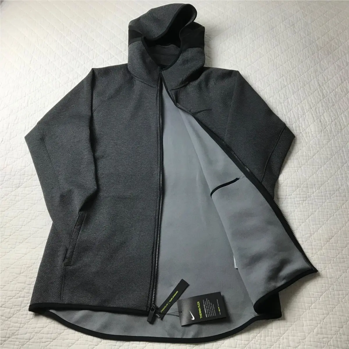 Nike clothing - Nike Therma Flex Showtime - Therma Flex Showtime - AT3263-010 - Black Heather/Anthracite/Black Heather 1