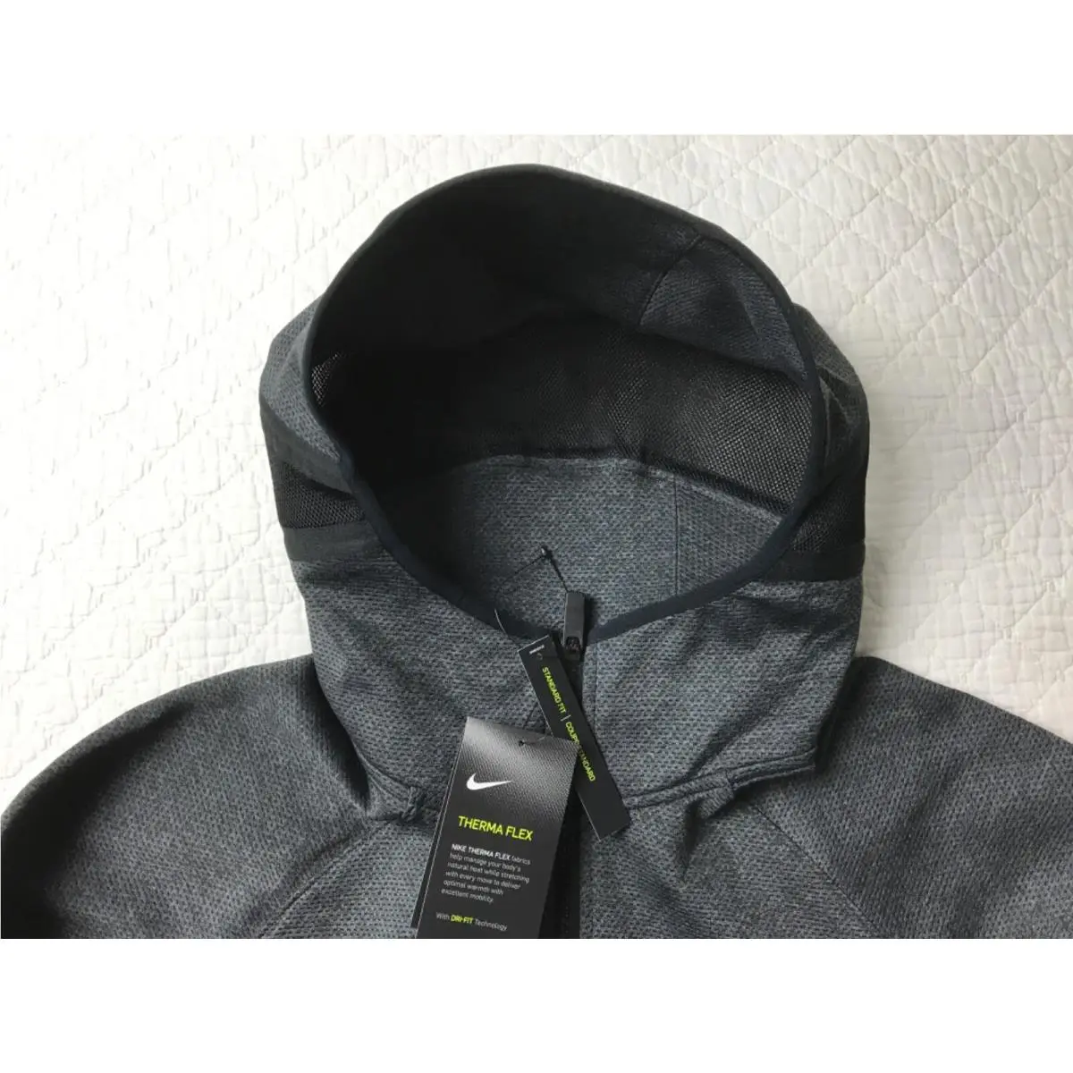 Nike clothing - Nike Therma Flex Showtime - Therma Flex Showtime - AT3263-010 - Black Heather/Anthracite/Black Heather 5