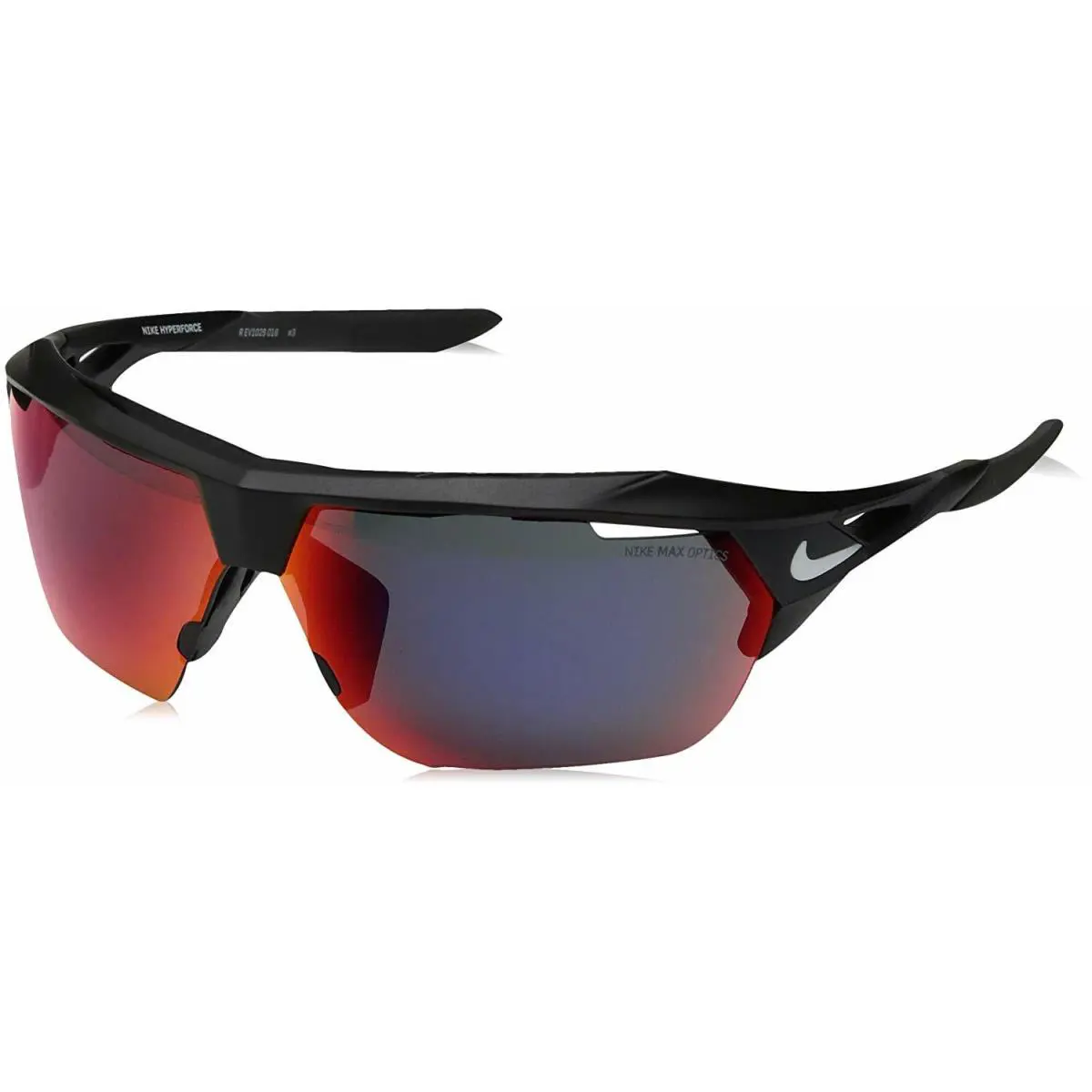 Nike Hyperforce M Matte Black Infrared Red/grey Sunglasses UV