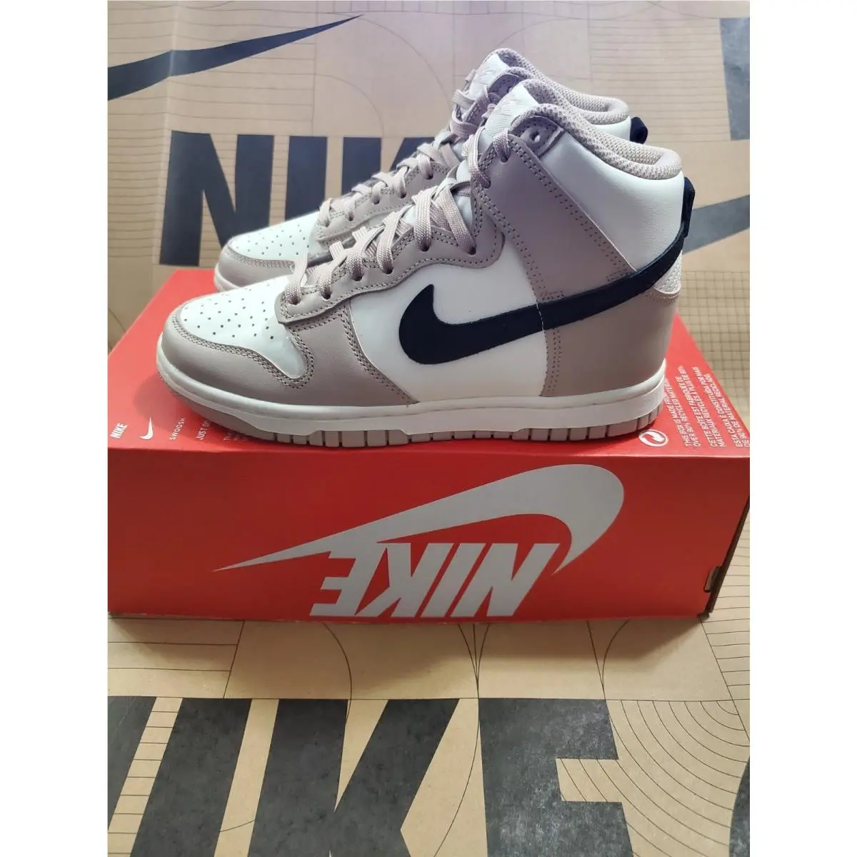 Nike shoes - Nike Dunk High - Dunk High - DD1869-200 - Fossil Stone Black Sail 0