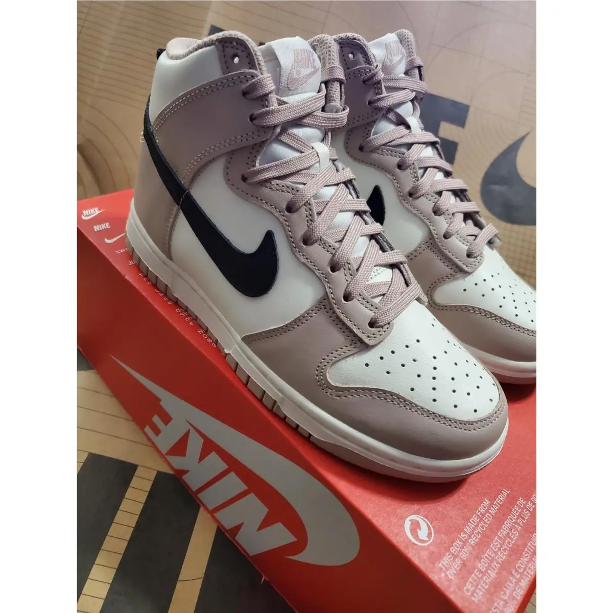 Nike shoes - Nike Dunk High - Dunk High - DD1869-200 - Fossil Stone Black Sail 1