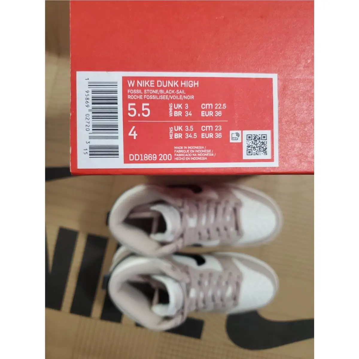 Nike shoes - Nike Dunk High - Dunk High - DD1869-200 - Fossil Stone Black Sail 6