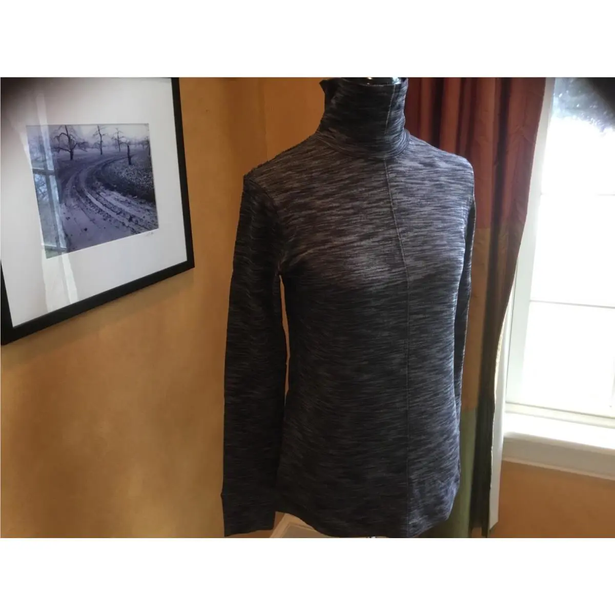Lululemon go Take-off Long Sleeve Top Shirt Heathered Black 4 6 8 10 12