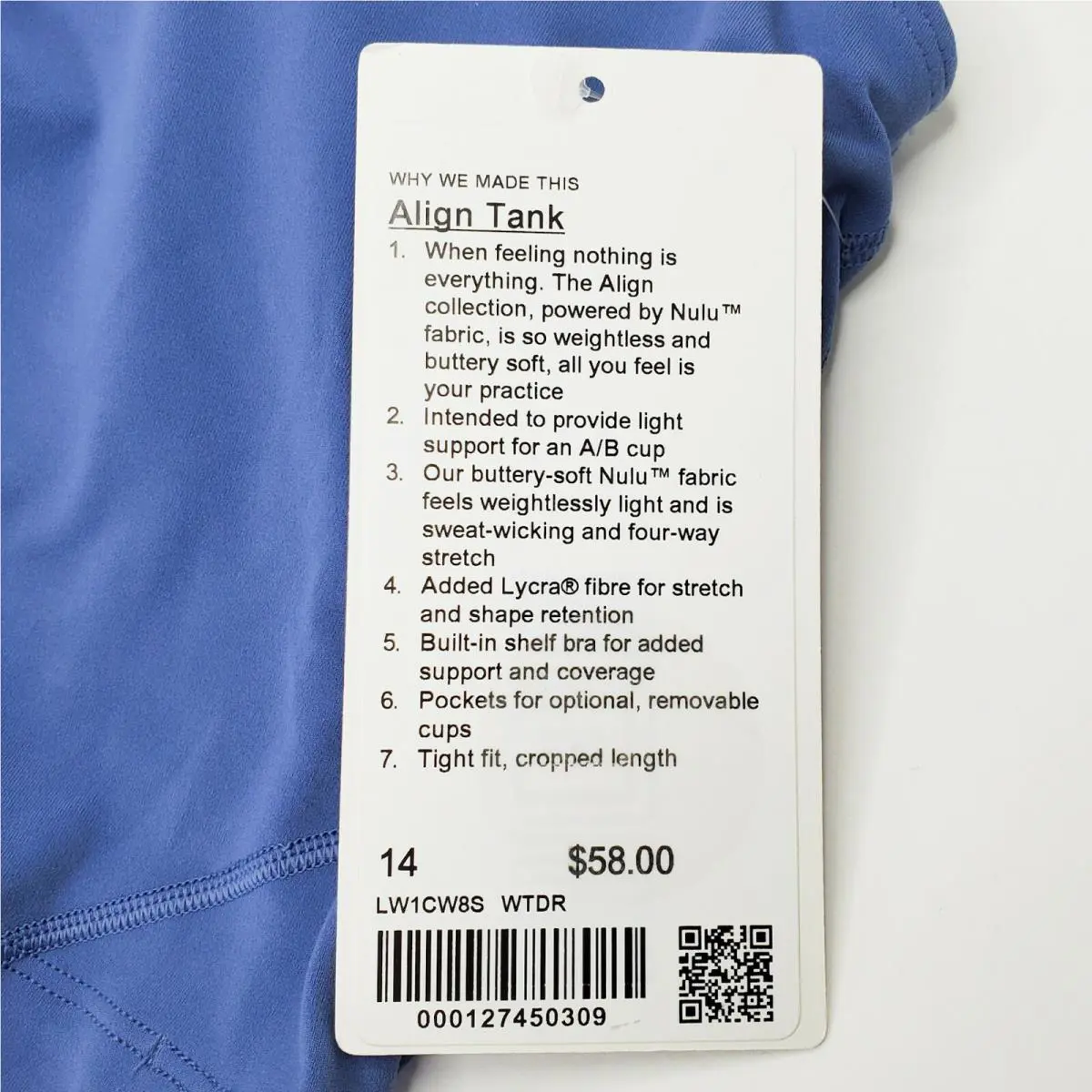 Lululemon clothing - Lululemon Align Tank - Align Tank - Blue 3