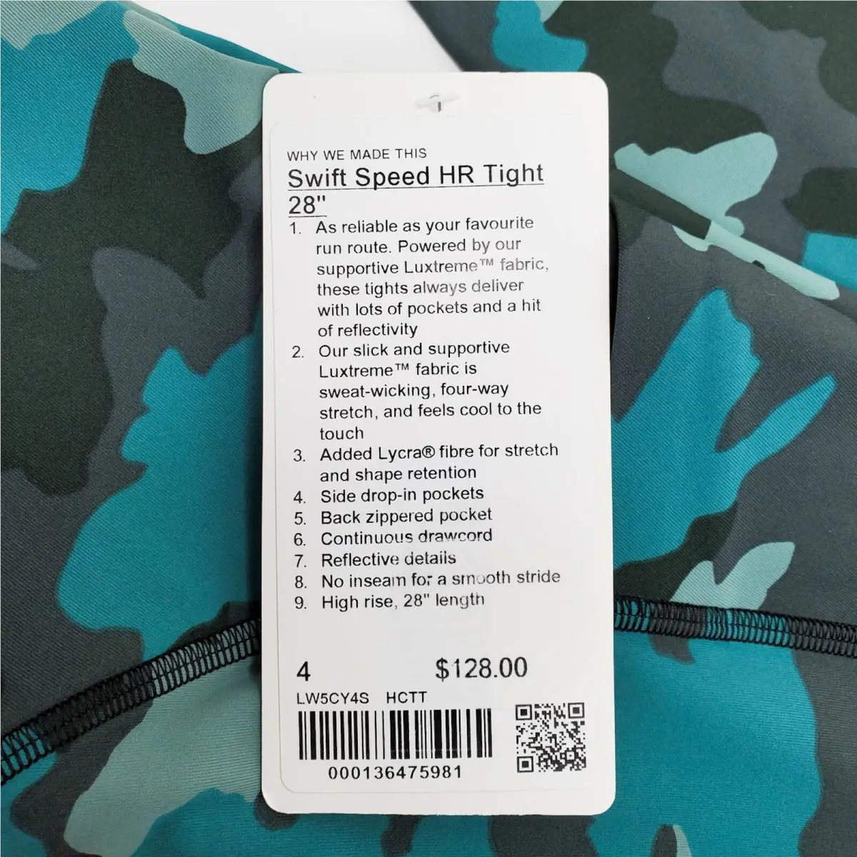 Lululemon clothing - Lululemon Speed Tight - Speed Tight - Teal 3