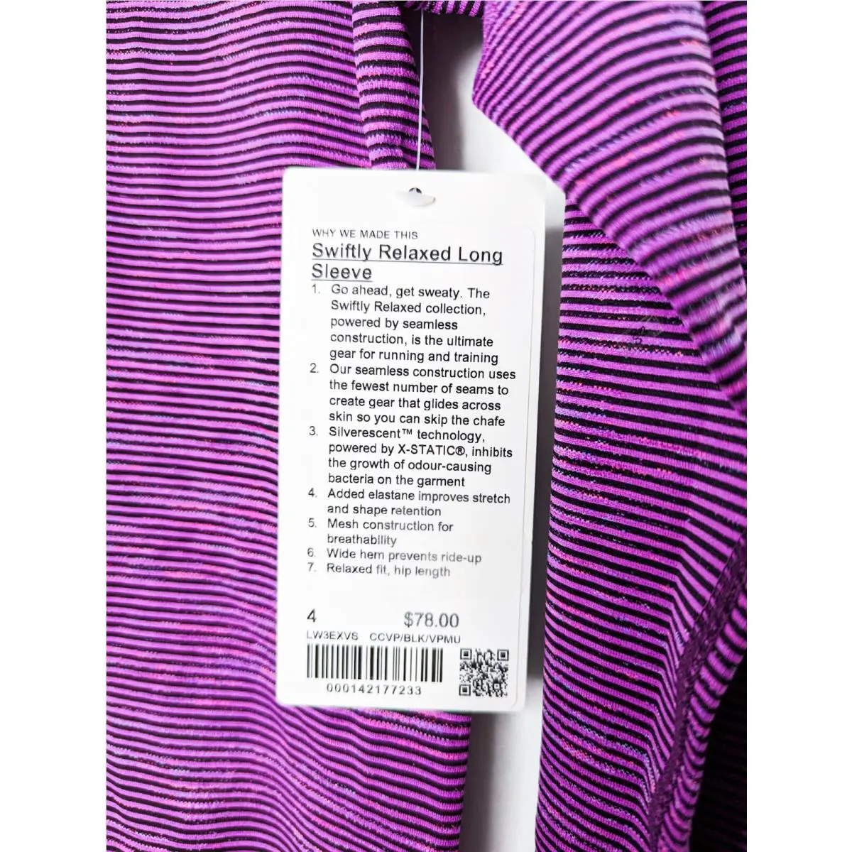 Lululemon clothing - Lululemon Swiftly Relaxed Long Sleeve - Purple 4