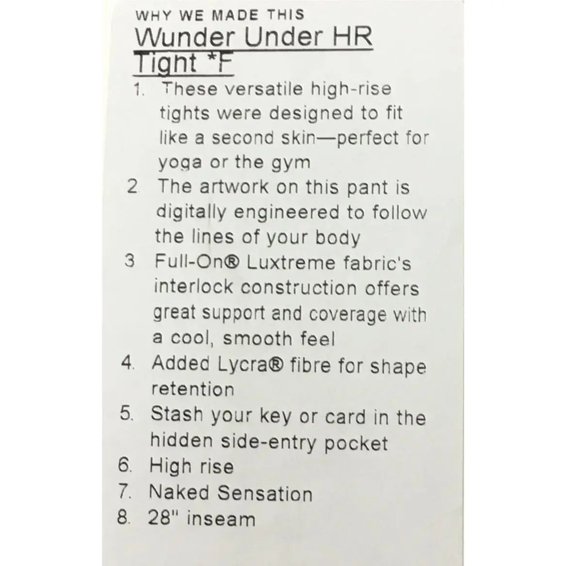 Lululemon clothing - White/Black 1
