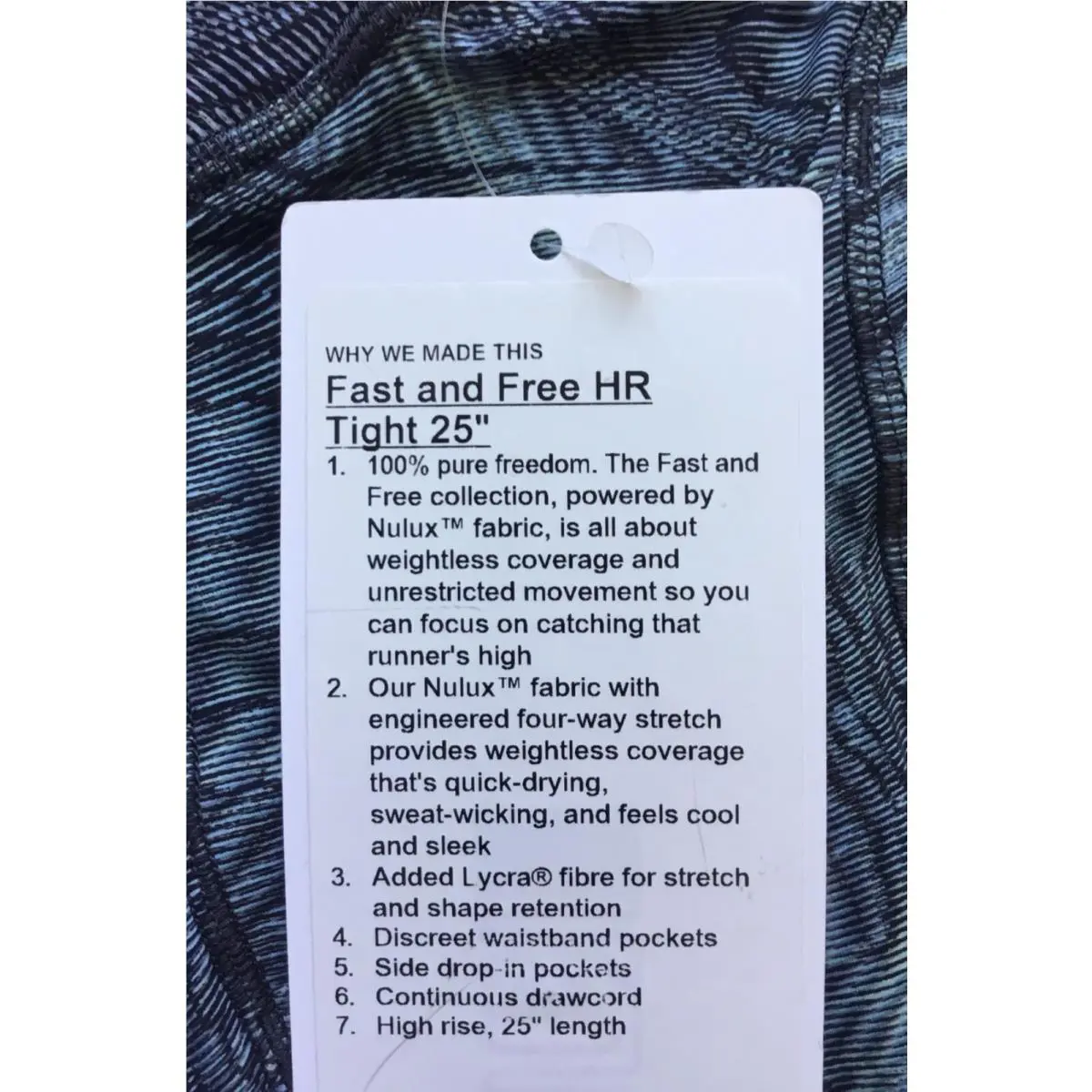 Lululemon clothing - Aqua 3