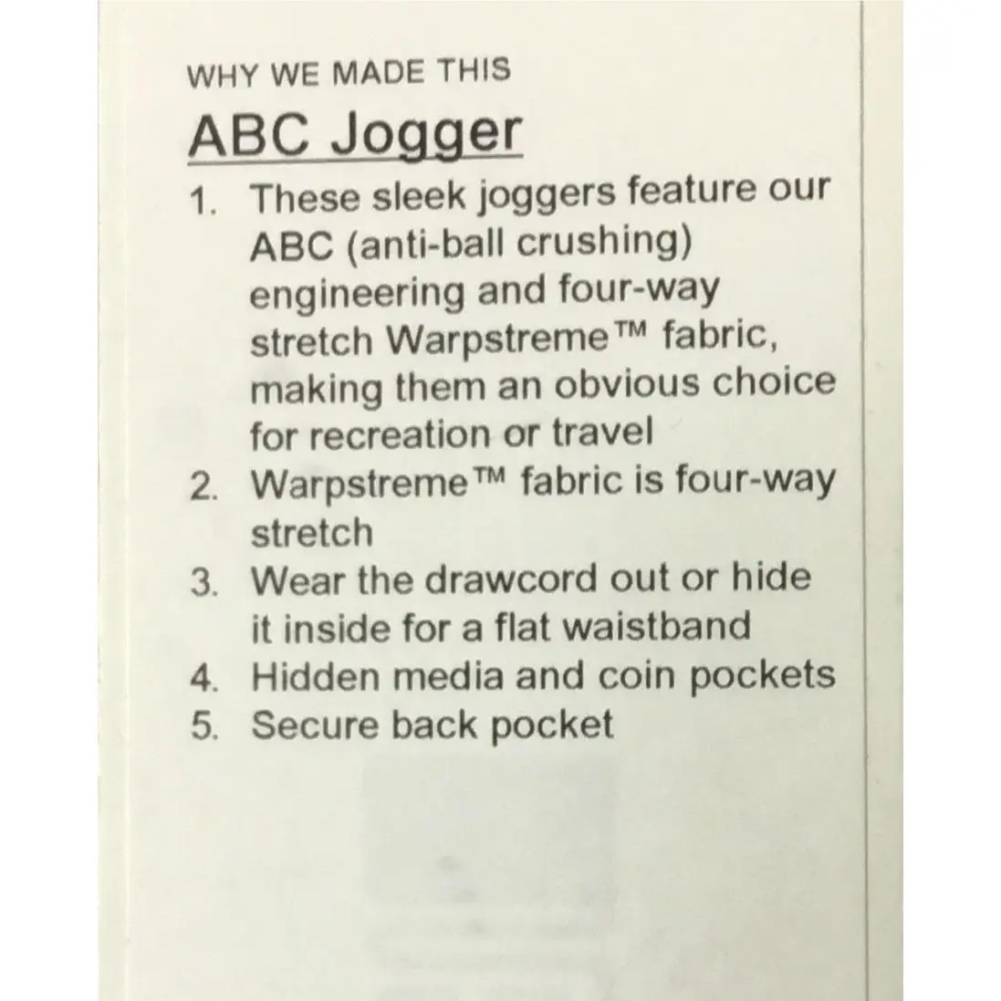 Lululemon clothing - Warpstreme LM5A85S - Warpstreme - Black 3