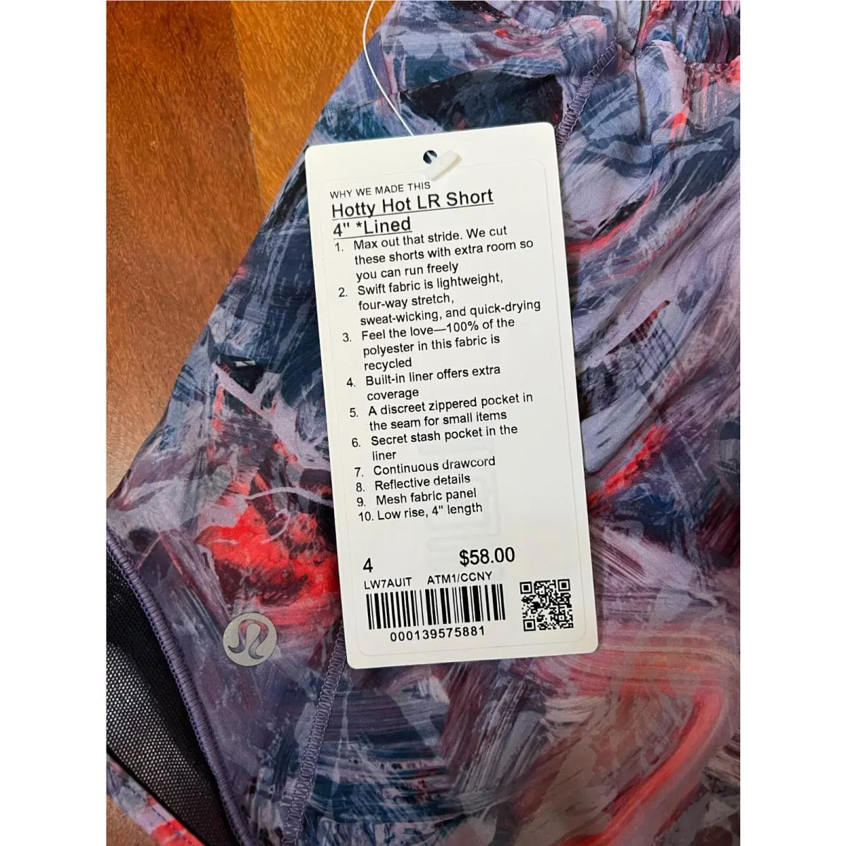 Lululemon clothing - Lululemon Hotty Hot Short - Hotty Hot Short - LW7AYXT - ATM1/CCNY, Manufacturer: ELEC 2