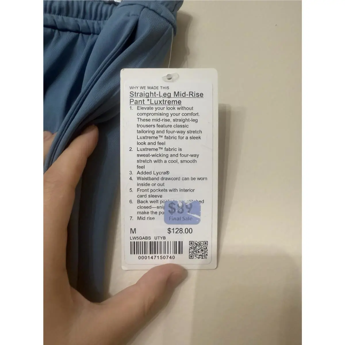 Lululemon clothing - Blue 4