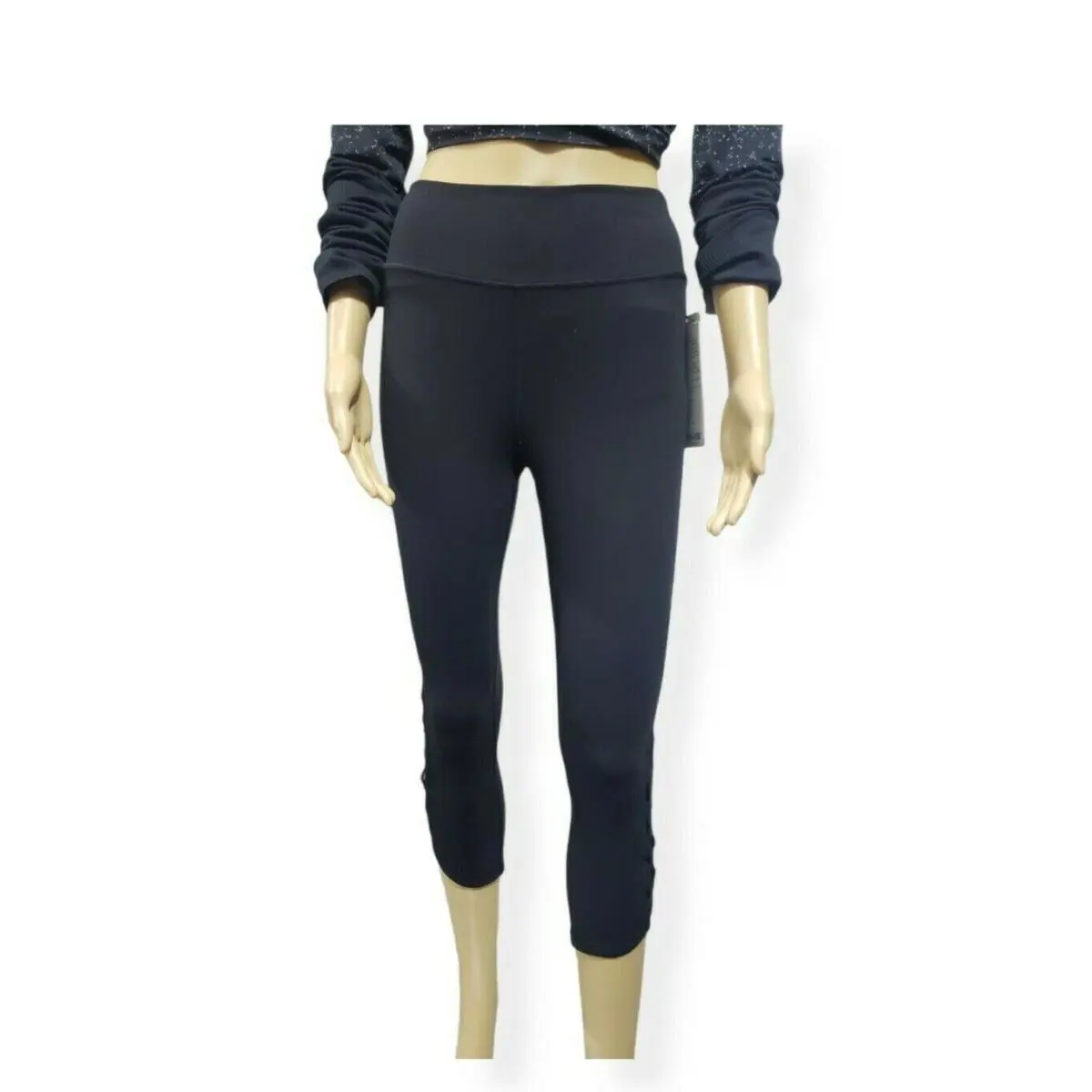 Lululemon Tied To It Crop 21 Black Size 8