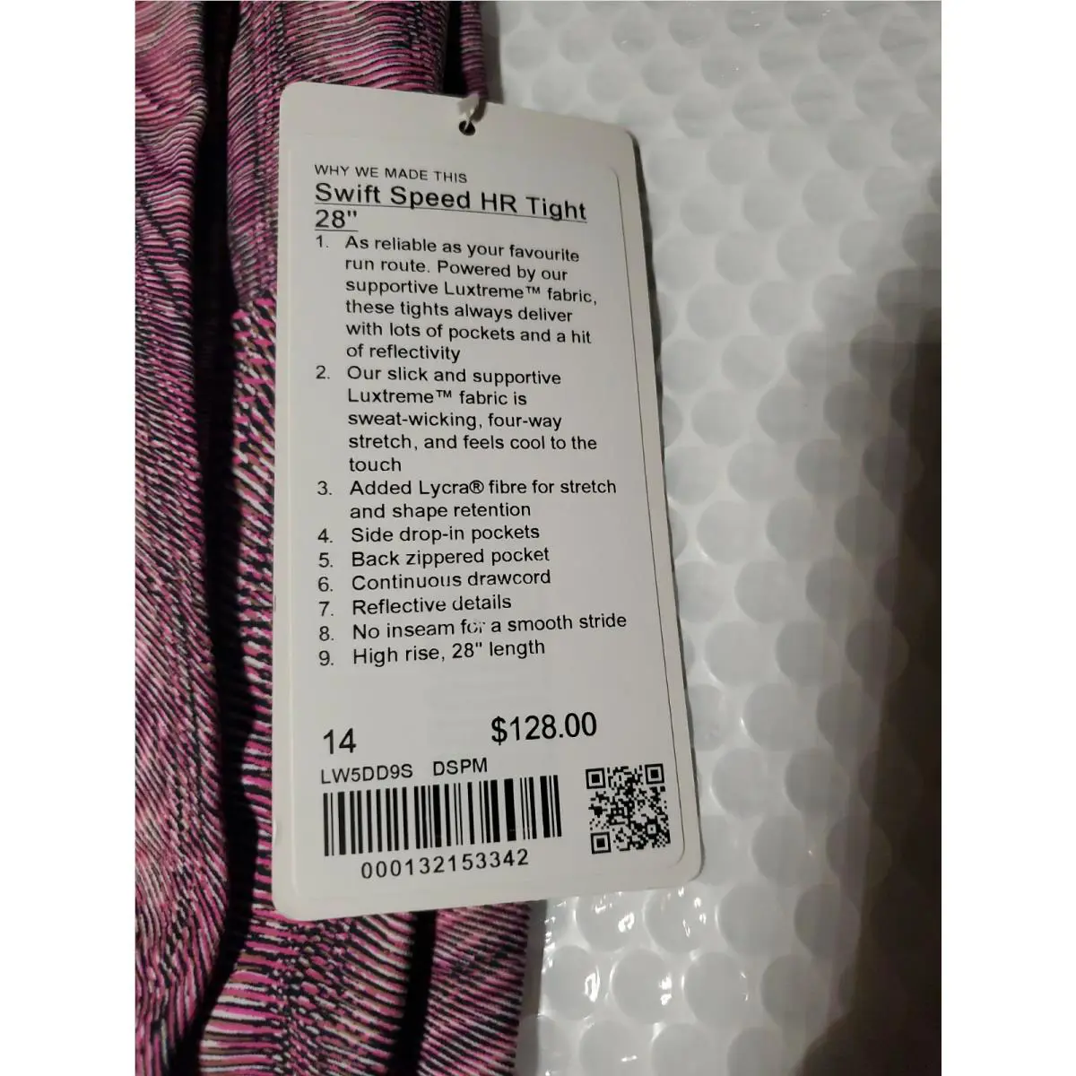 Lululemon clothing - Sonic Pink Multicolor 1