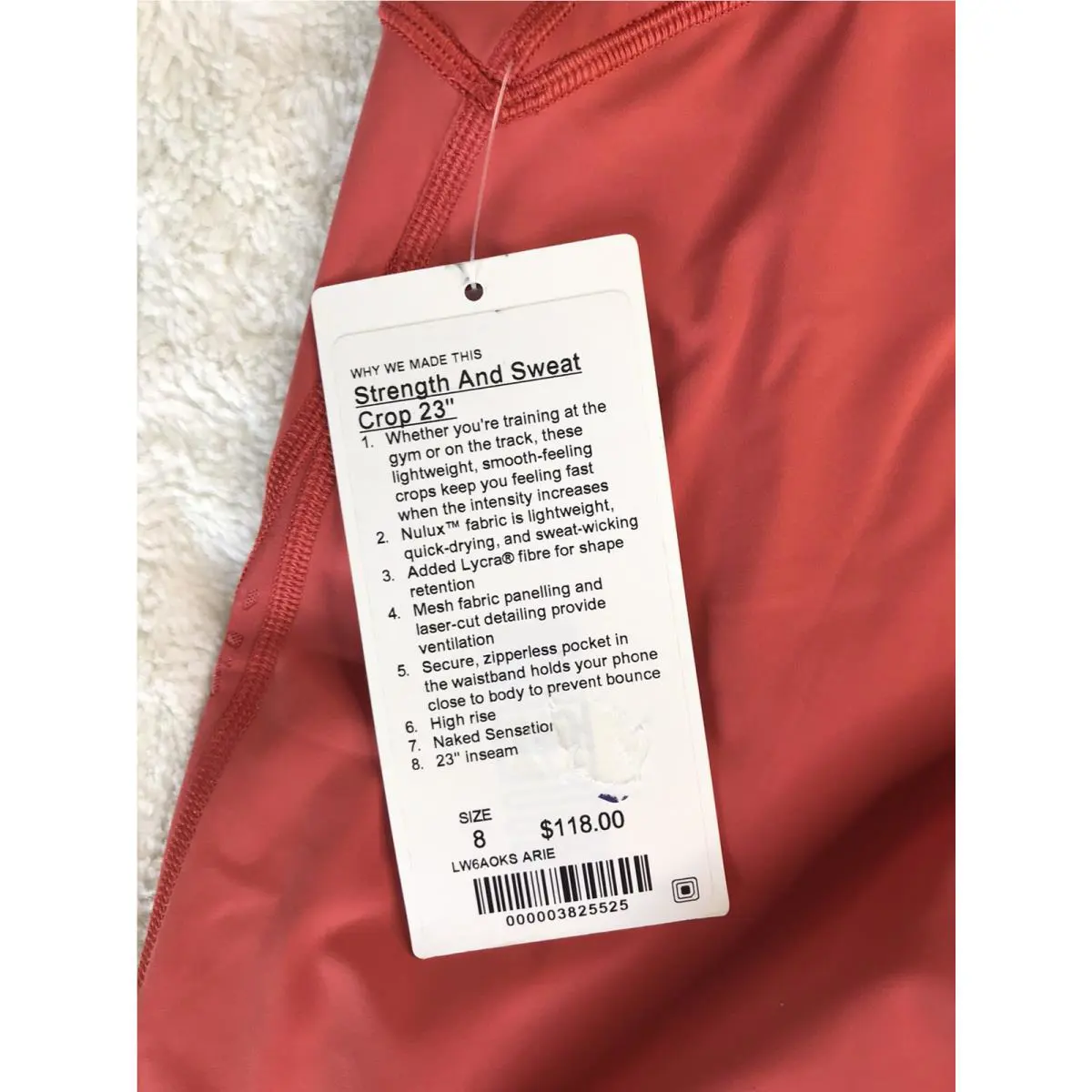 Lululemon clothing - Orange Red 2