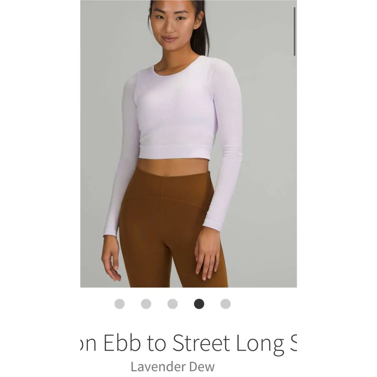 Lululemon clothing - Lululemon Ebb To Street Crop Top - Purple 1