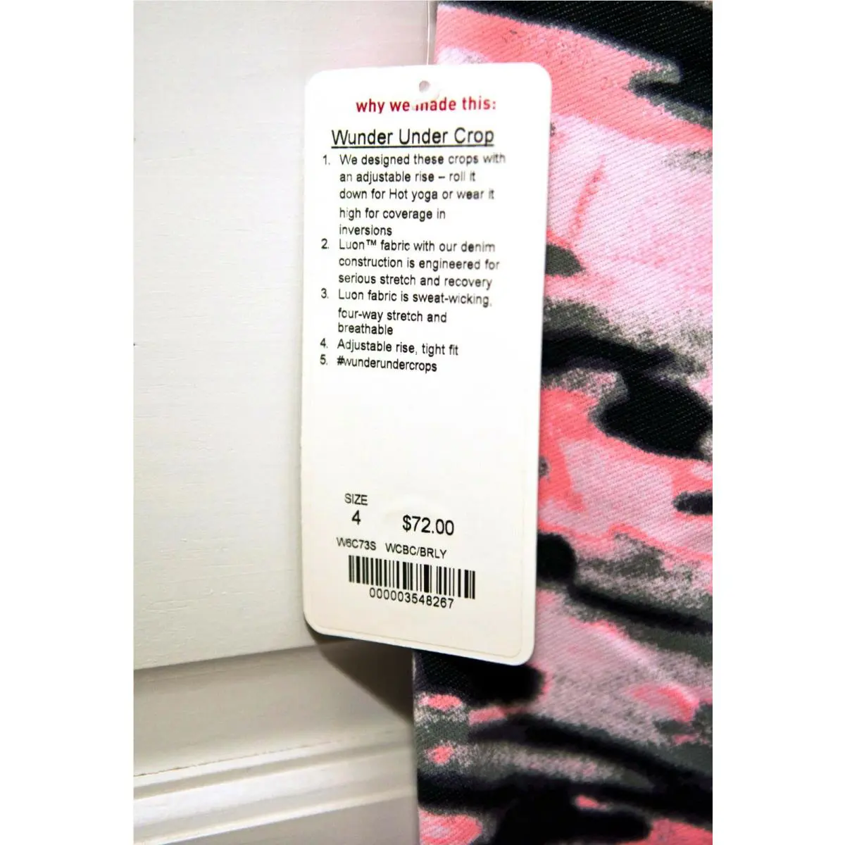 Lululemon clothing - Wamo Camo barely pink/Barely pink 1