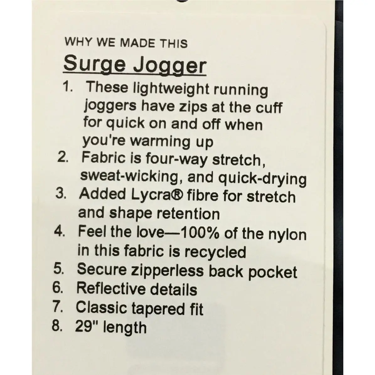 Lululemon clothing - Blue 1