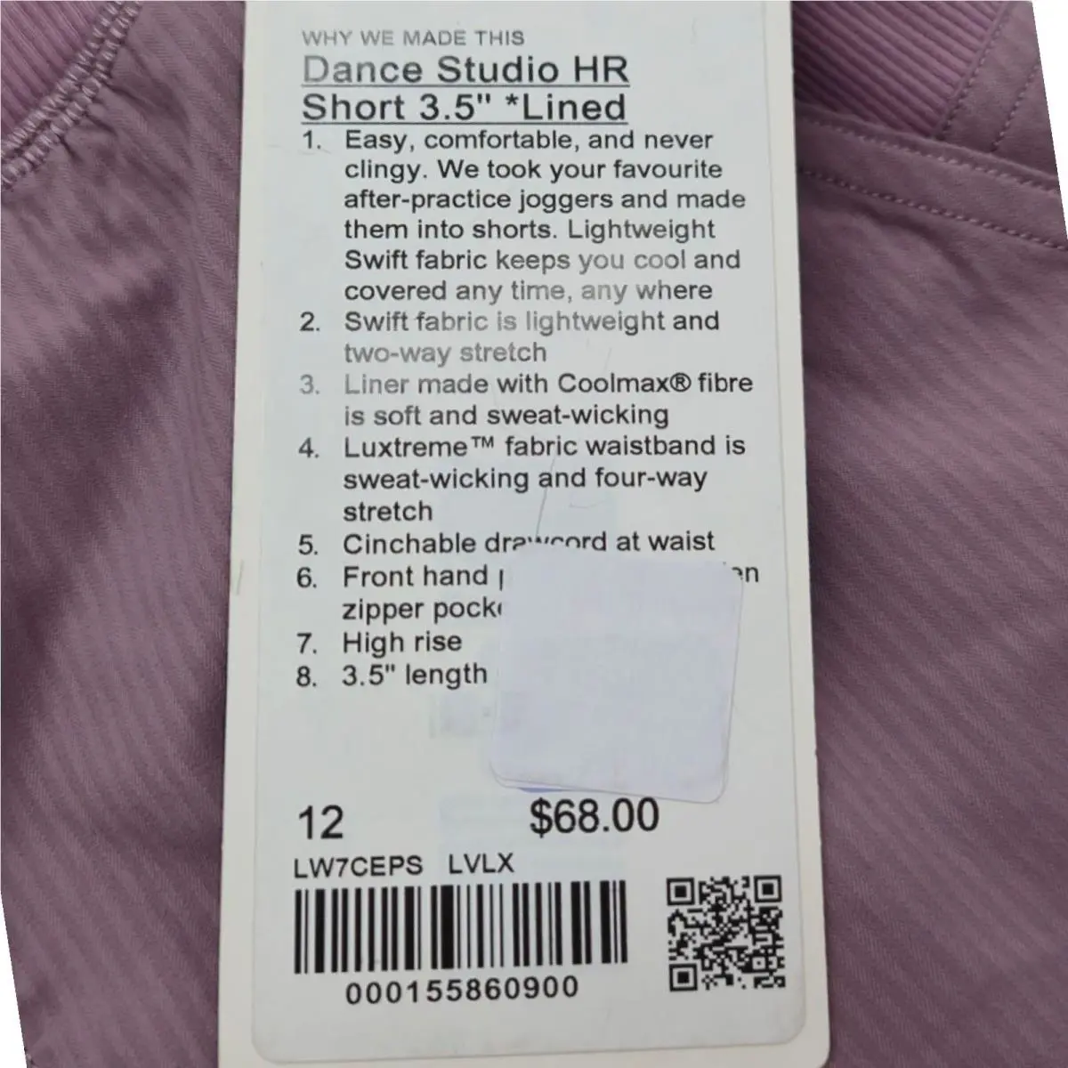 Lululemon clothing Dance Studio - Lvlx 5