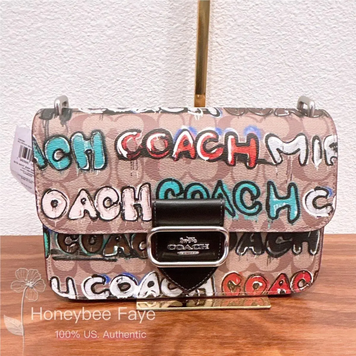 Coach X Mint + Serf Large Morgan Square Crossbody In Signature Canvas CM092