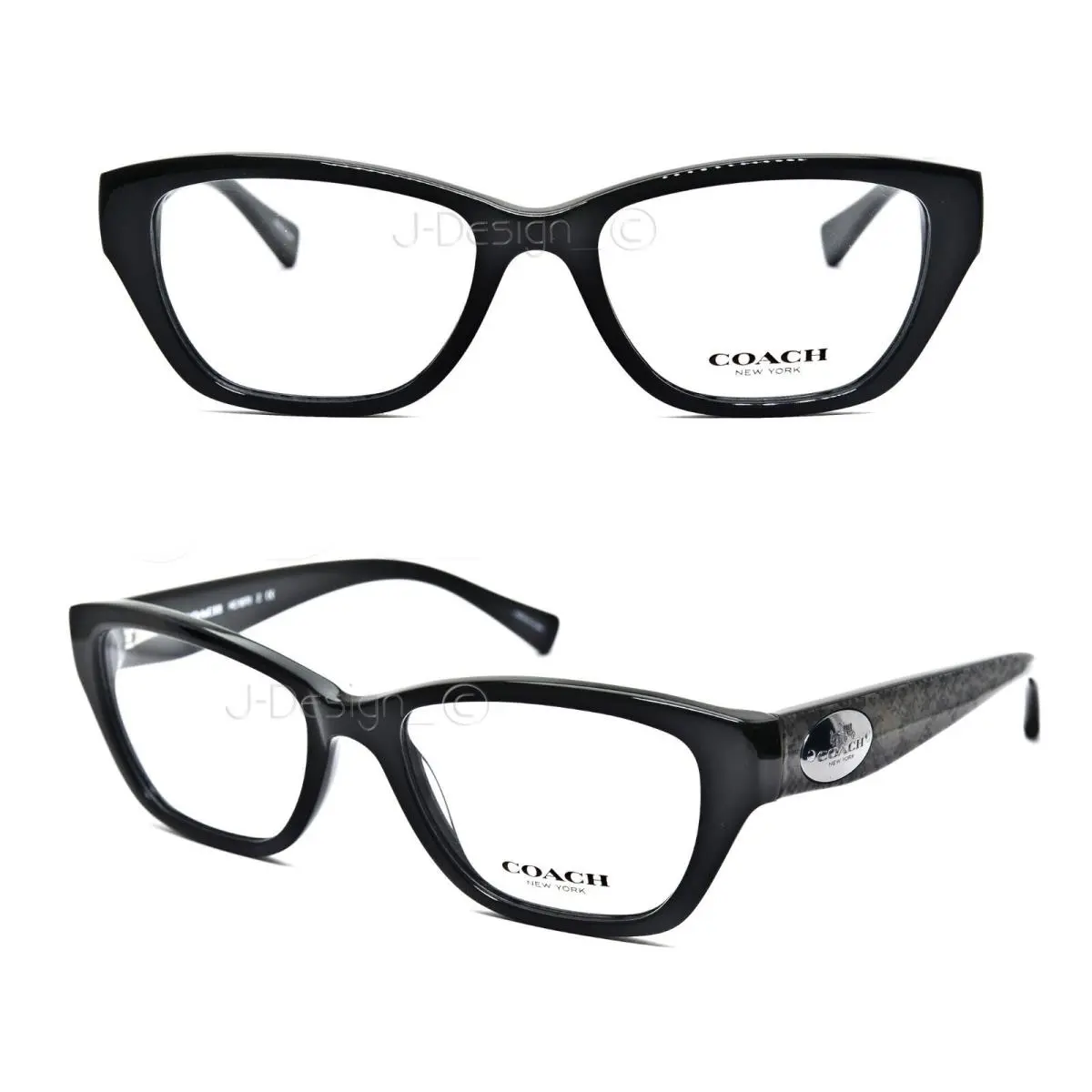 HC6070 Z 5346 (black/whip Snake Fog) HC6070 Z 5346 Black/whip Snake Fog Size 51/17/135 Eyeglasses by Coach
