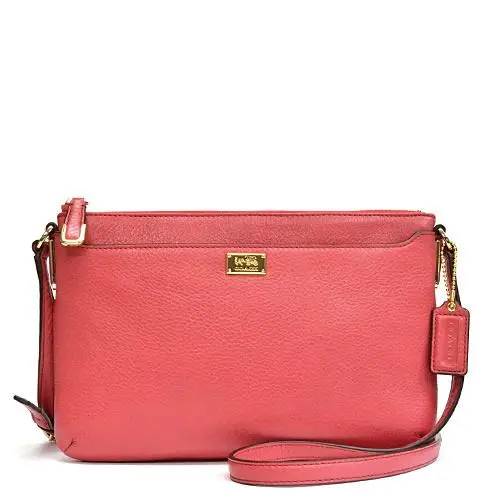 Coach Madison Swingpack in Leather Crossbody Bag 49992 Li/loganberry