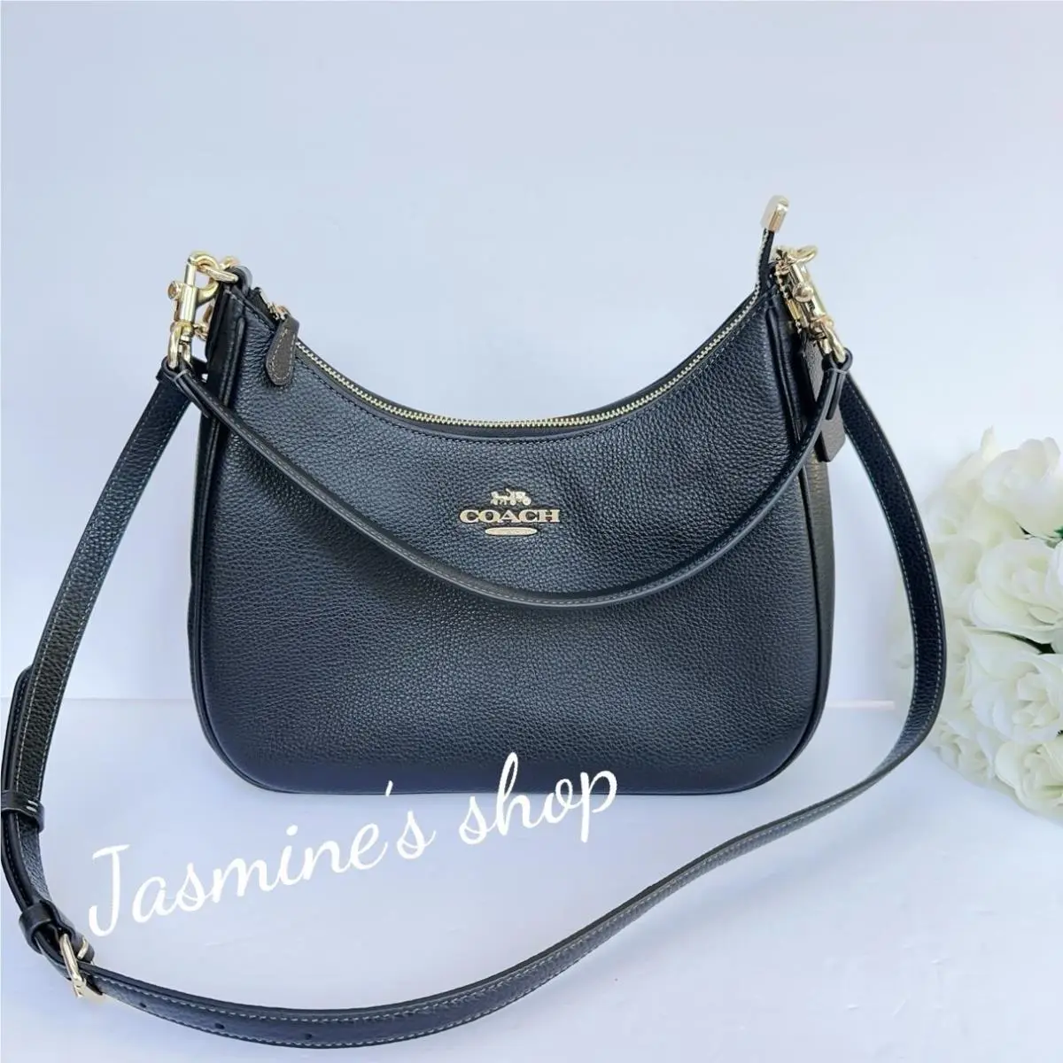 Coach Teri Hobo Bag Black Shoulder Bag CJ517