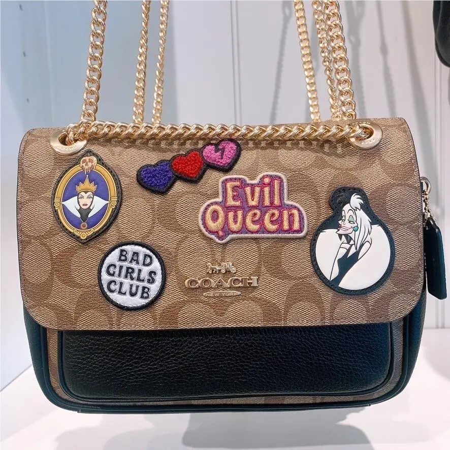 Coach Disney Klare Crossbody 25 In Signature Canvas with Patches