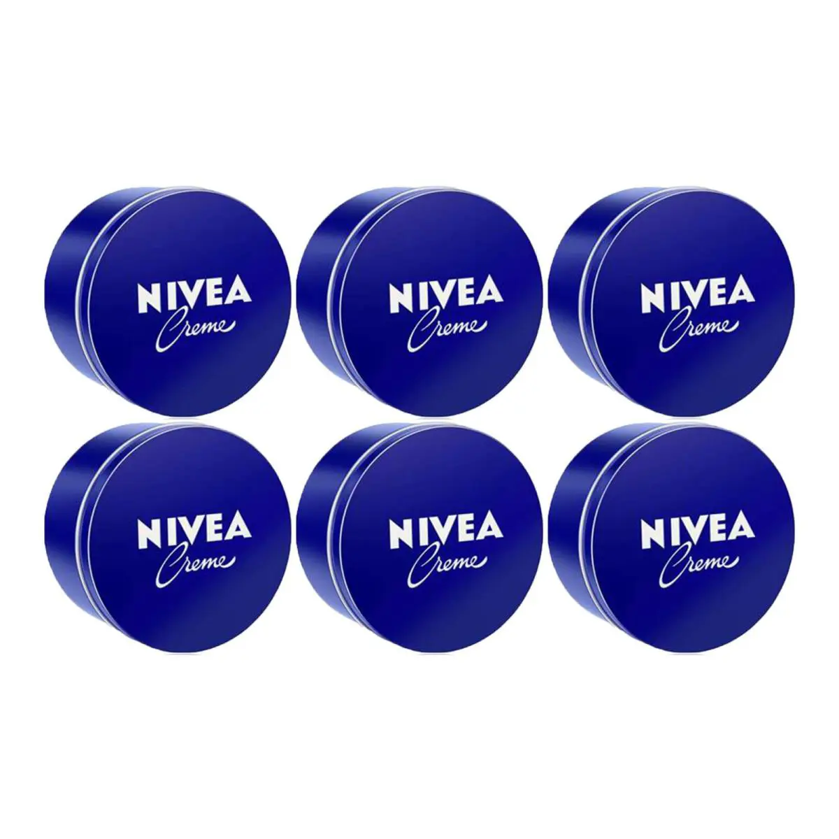 Nivea Cream Tin - Body Face and Hand Care 250ml Pack of 6