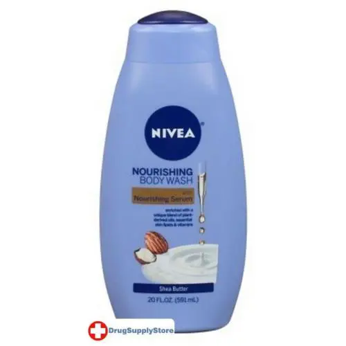 BL Nivea Body Wash 20 oz Shea Butter - Three Pack