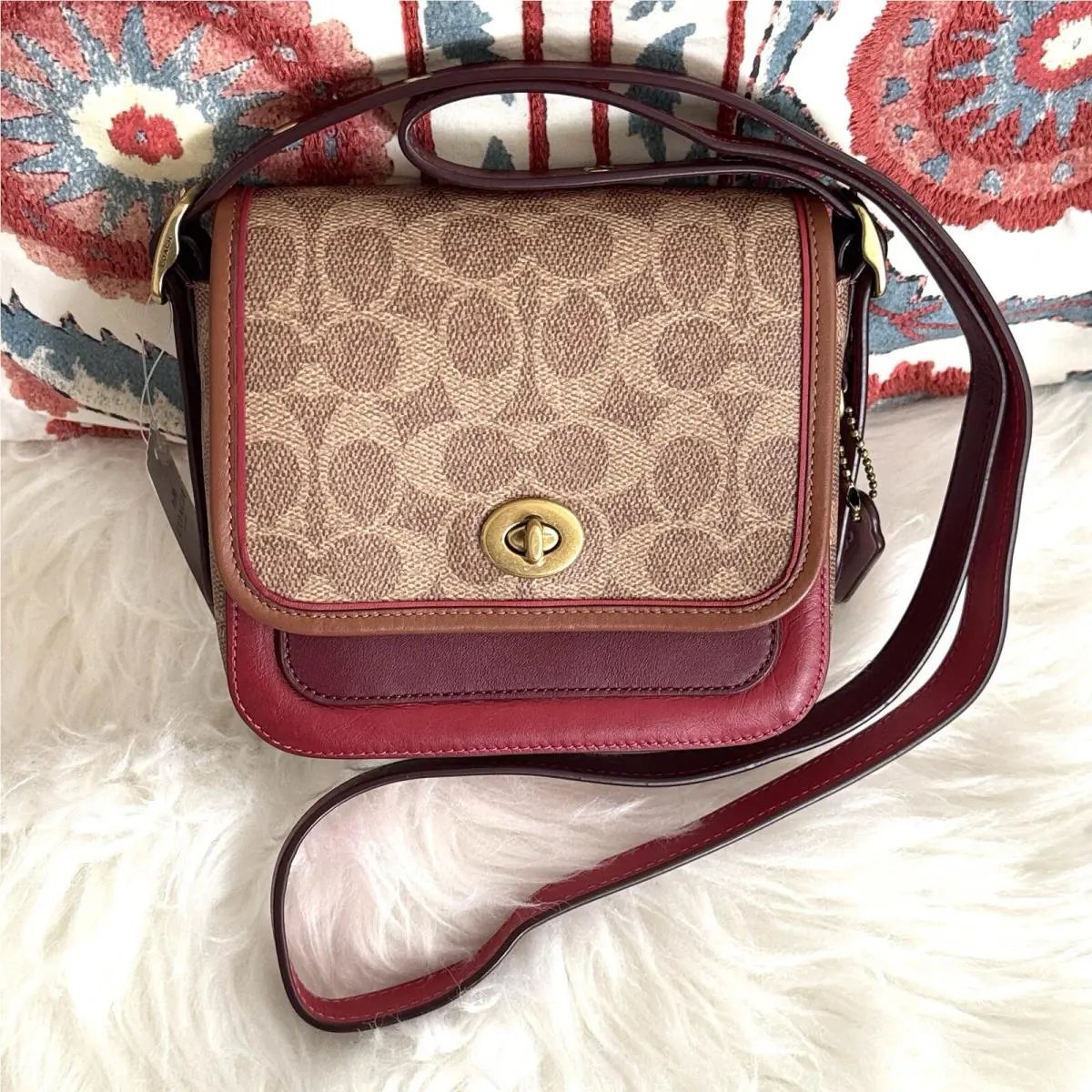 Coach Rambler Crossbody 16 In Signature Canvas 3693