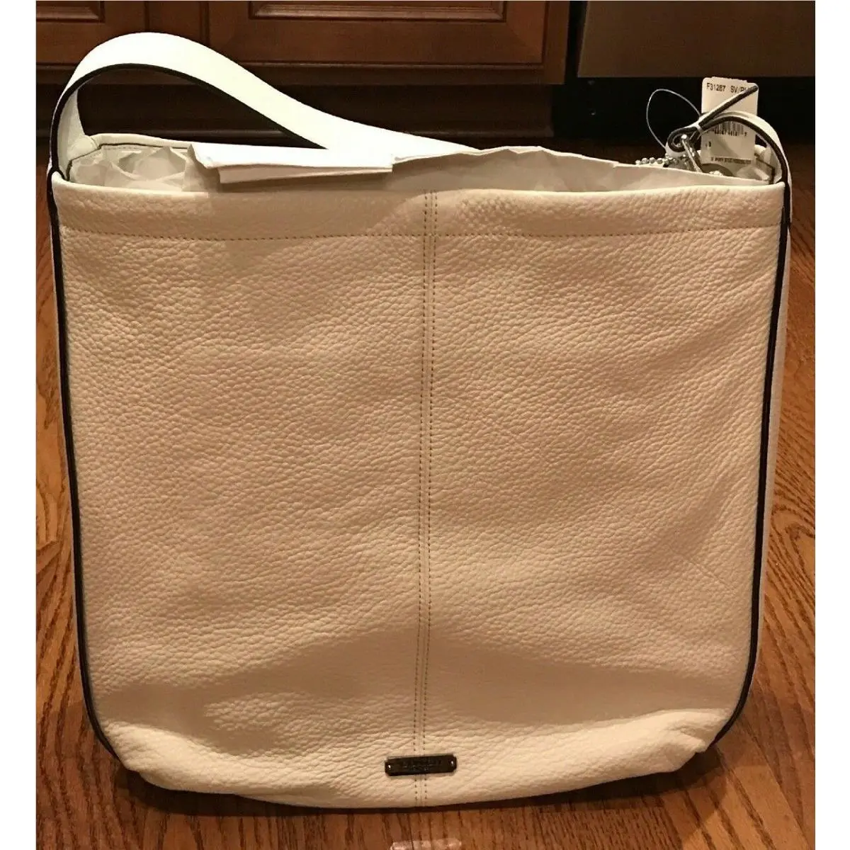 Vintage Coach Retired White PK Avry Stud Hobo Purse Handbag D1480-F311287