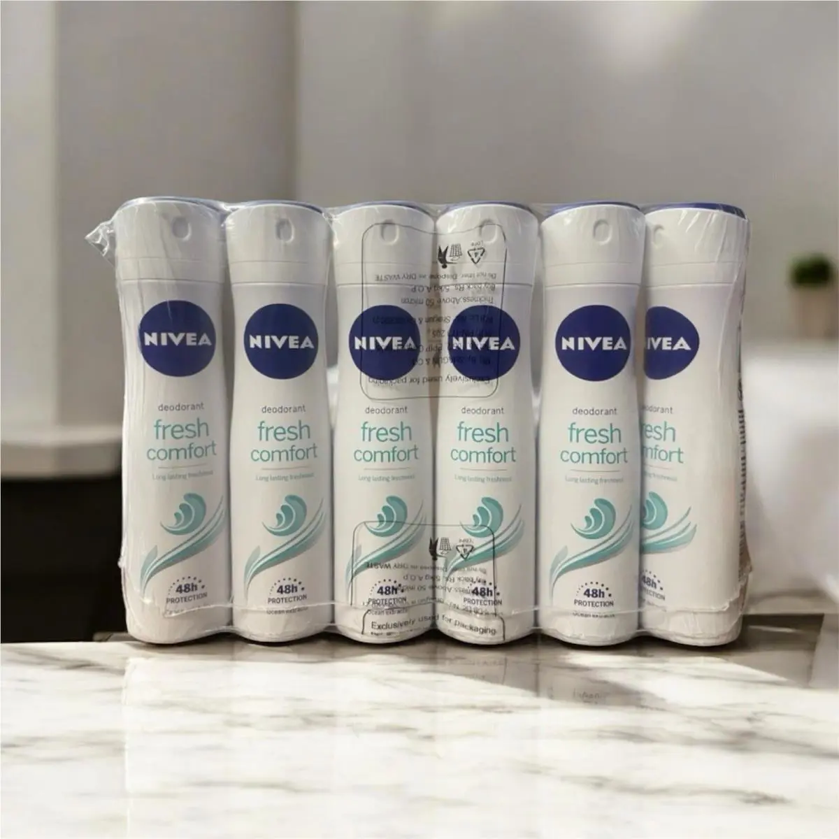 Nivea Fresh Comfort Long Lasting Freshness 48h Protection 6 Pack 150ml