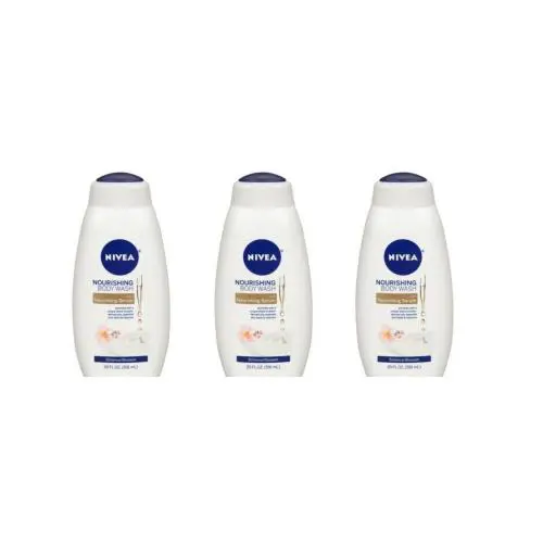 BL Nivea Body Wash 20 oz Botanical Blossom -three Pack