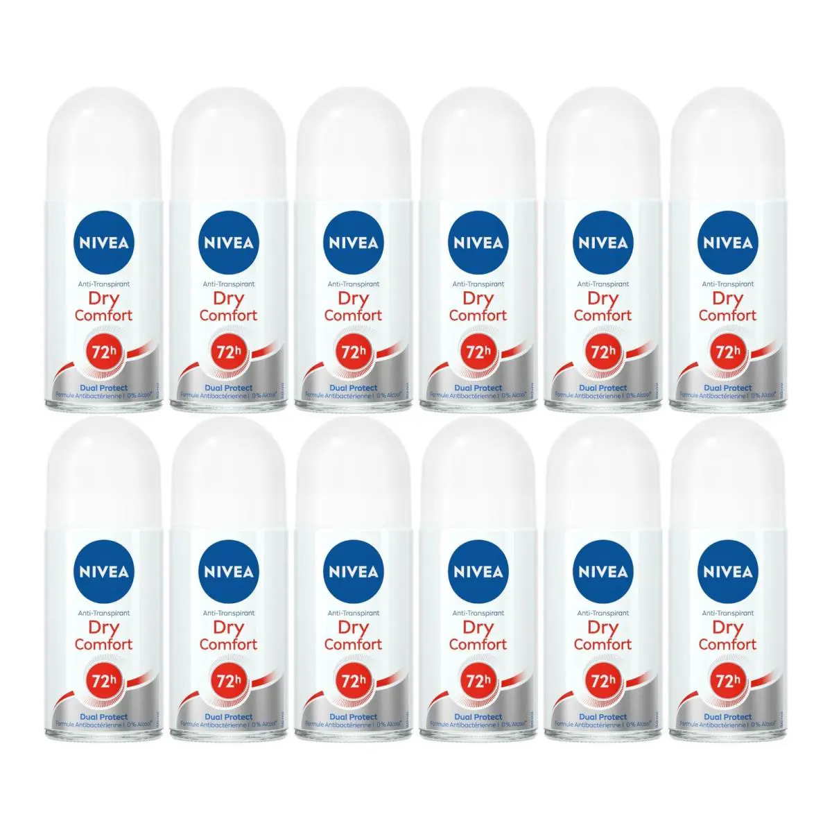 Nivea Dry Comfort Anti-perspirant Deodorant 1.7oz 50ml Pack of 12