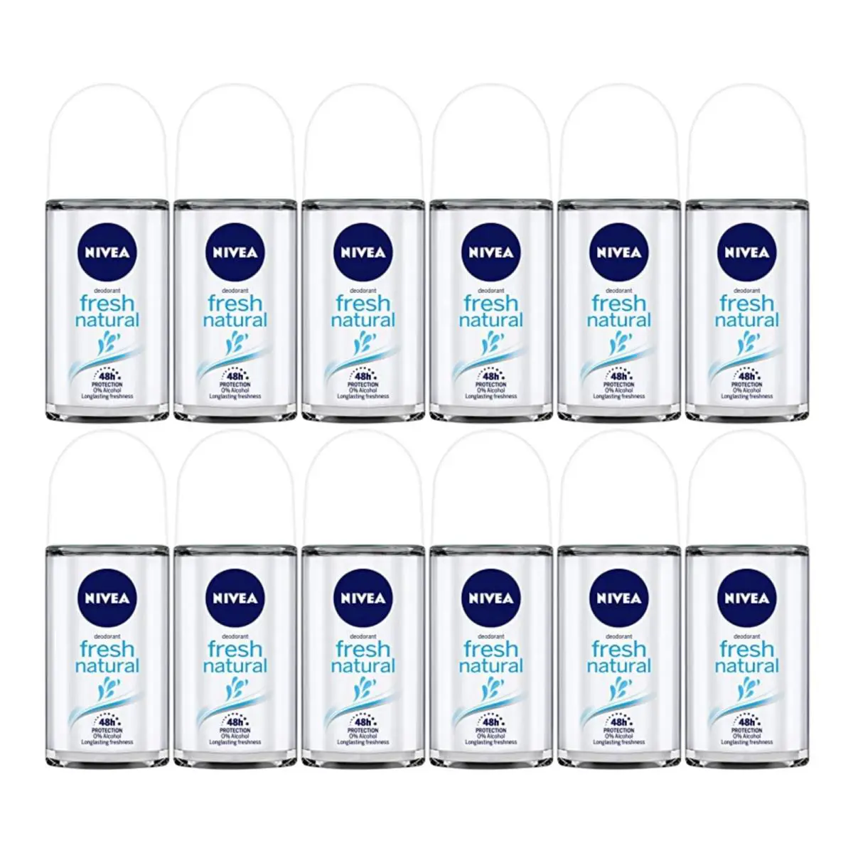 Nivea Fresh Natural Anti-perspirant Deodorant 1.7oz 50ml Pack of 12
