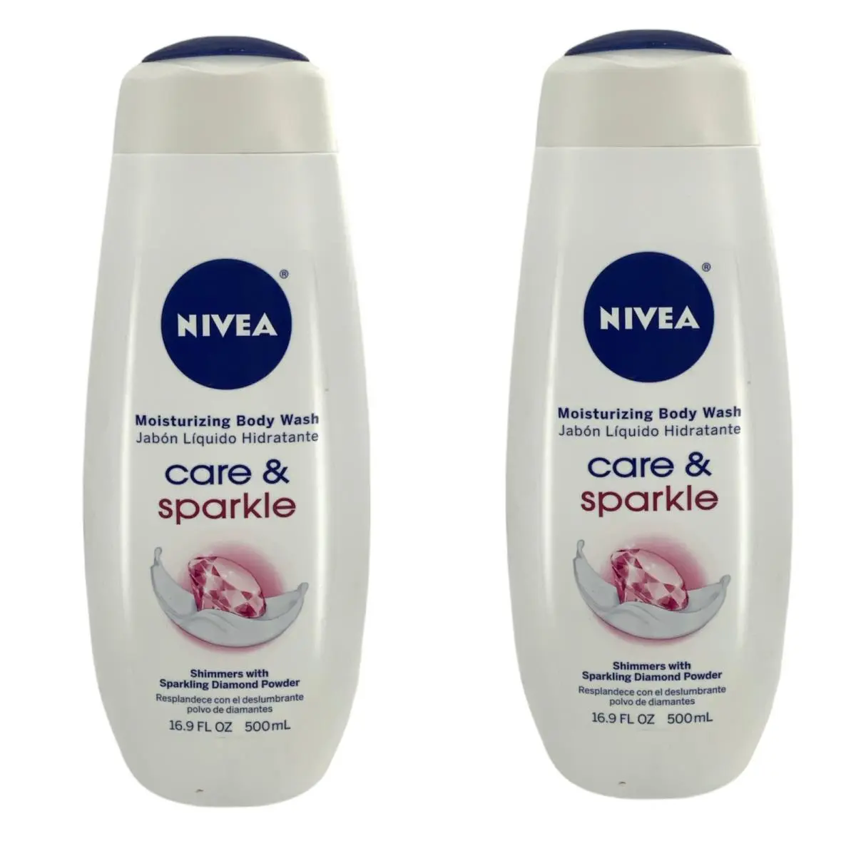 2 Pack  Care Sparkle Moisturizing Body Wash 16.9oz Each by Nivea