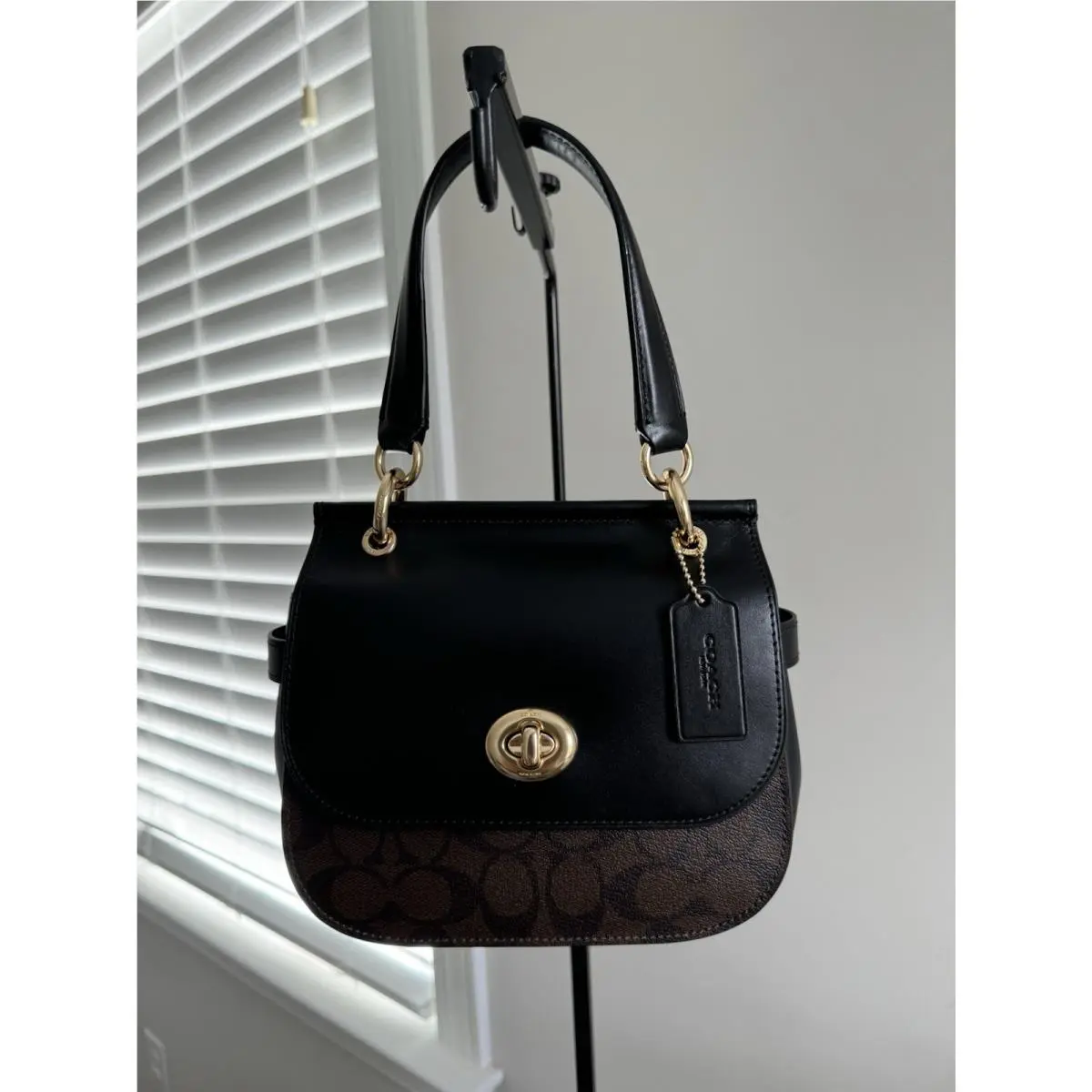 Coach Jace Crossbody In Signature Canvas F79990 Black and Brown