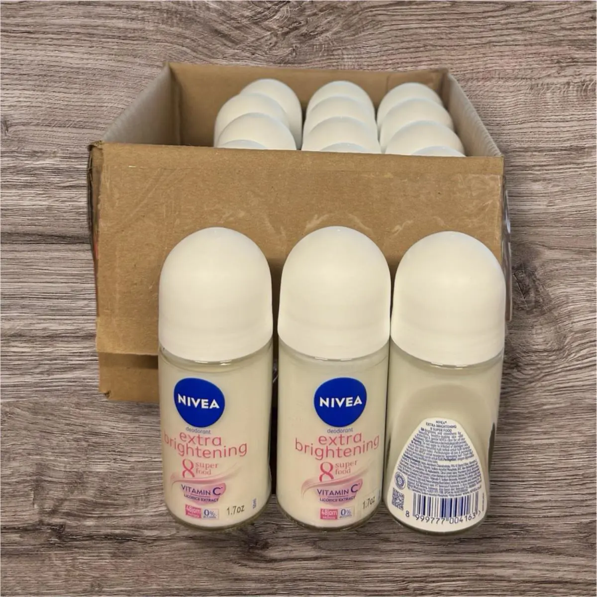 Nivea Deodorant For Women Extra Brightening Vitamin C 0% Alcohol 12 Bottles