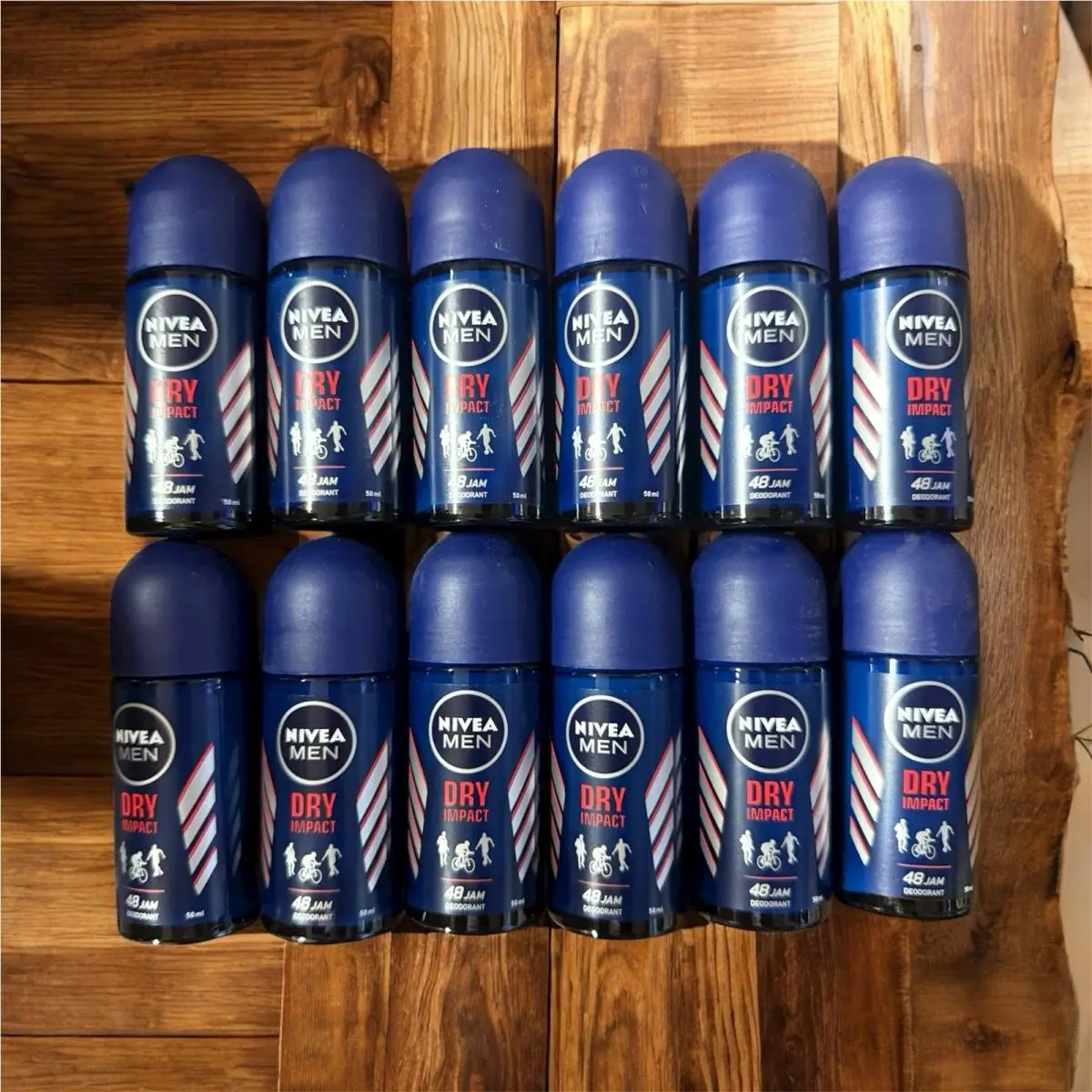 Roll on Deodorant Men Dry Impact 48H 12 Bottles 50 ML Each ￼ by Nivea