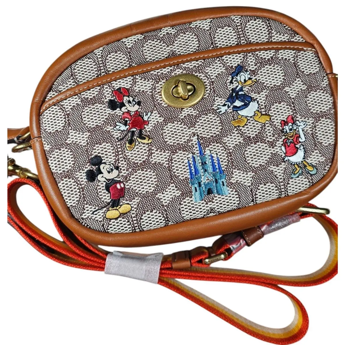 Coach C8555 Camera Bag with Mickey Mouse Friends Embroidered
