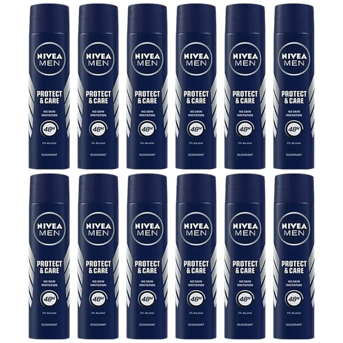 Nivea Men Protect Care 48 Hour Deodorant Spray 5oz 150ml Pack of 12