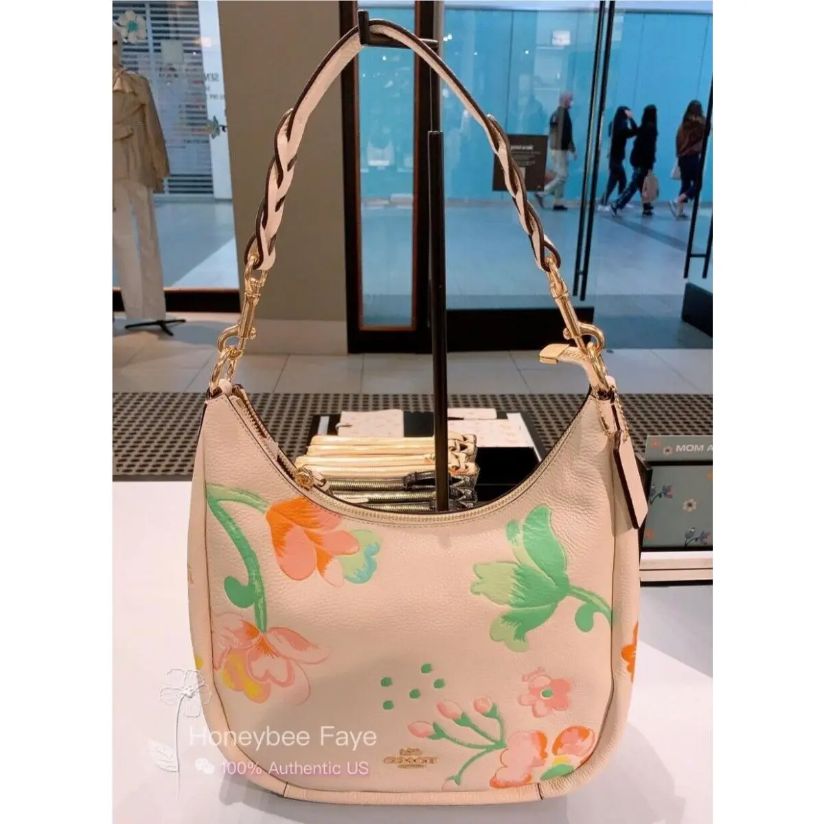 Coach Mother Day Gift Jules Hobo with Dreamy Land Floral Print C8619