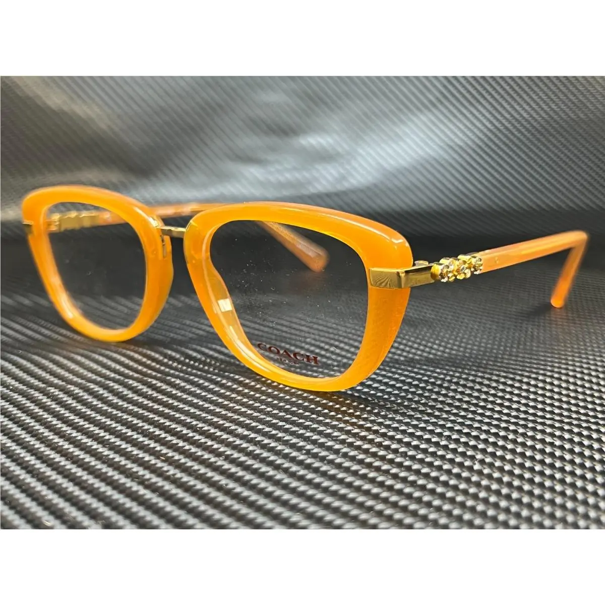 Coach HC6016B 5455 Amber Gold Square 50 mm Women`s Eyeglasses