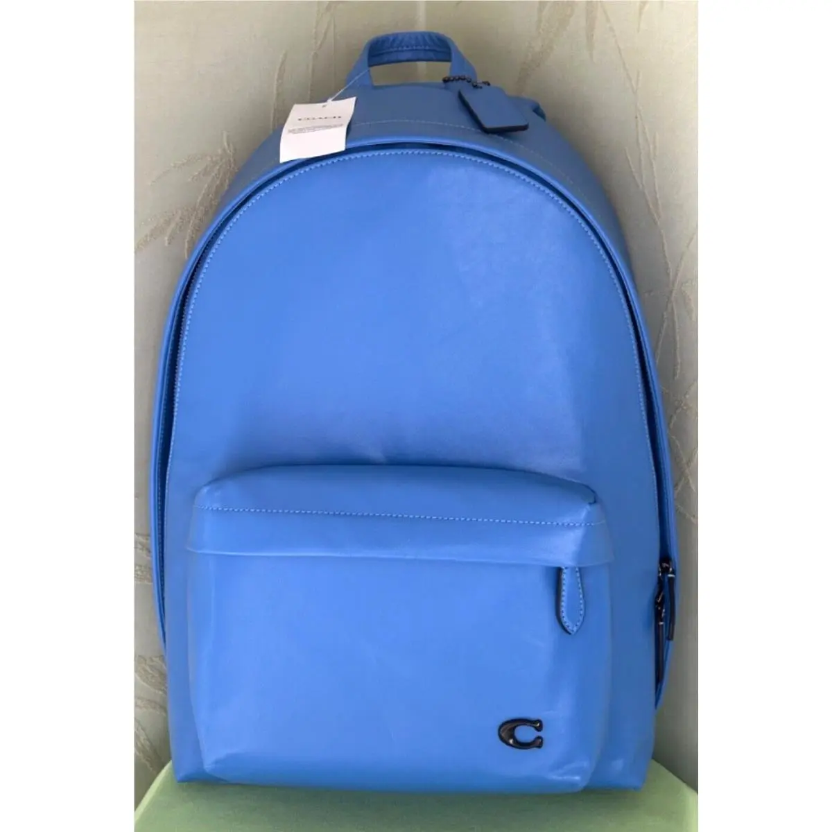 Coach Hall Leather Backpack:nwt Blueberry CR757