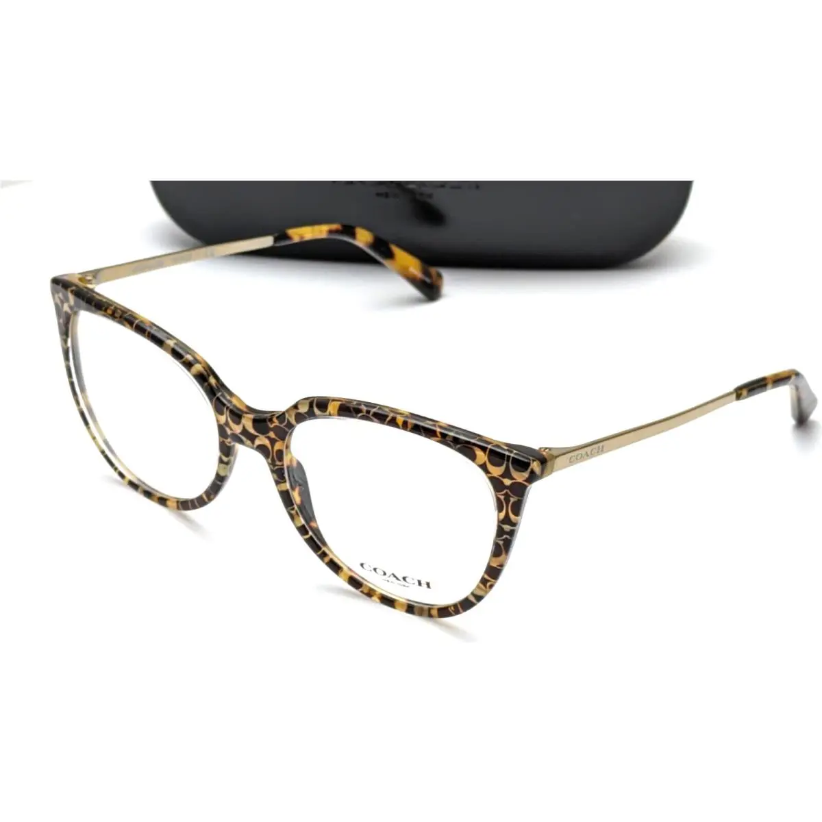 Coach HC6125 5519 Cat Eye Spotty Tortoise Sig C Womens Eyeglasses 53mm