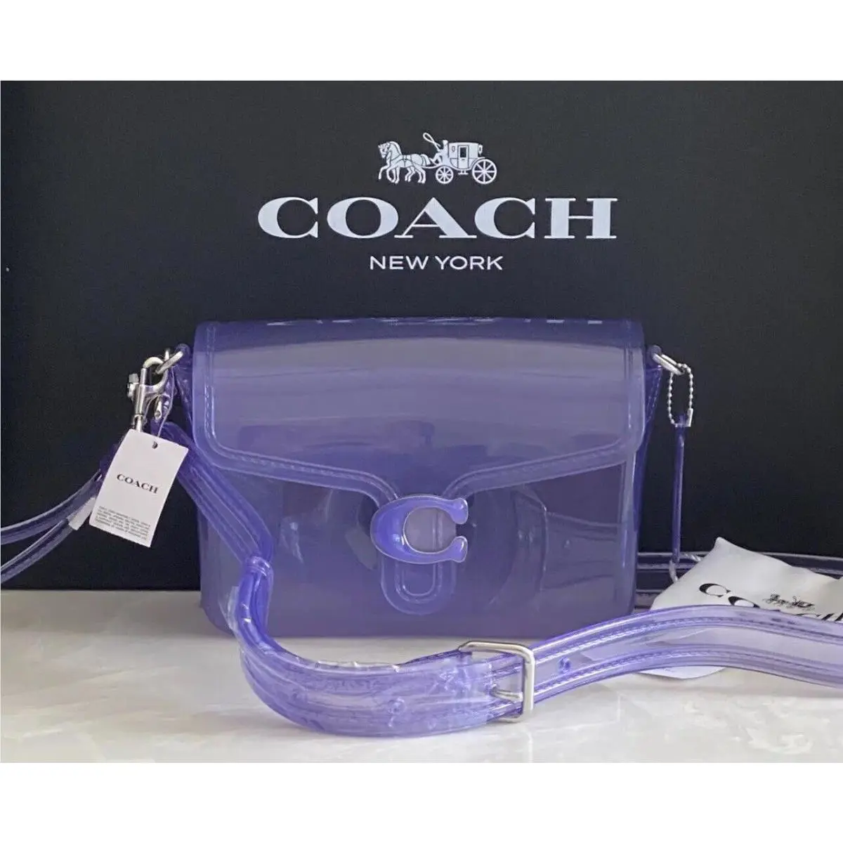 Coach Runway Limited Edition Purple Violet Jelly Tabby
