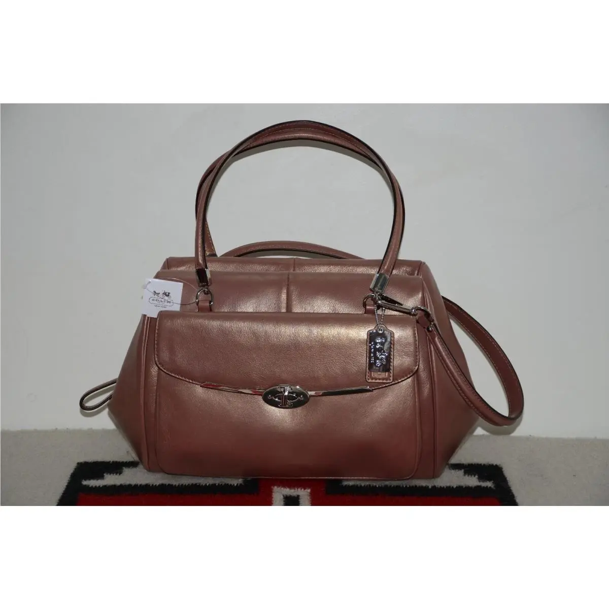 Coach Madison Leather Shoulder Satchel Bag